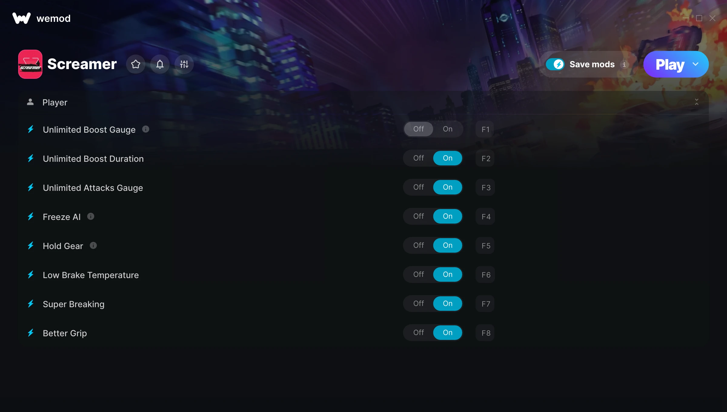 Screamer Trainer screenshot