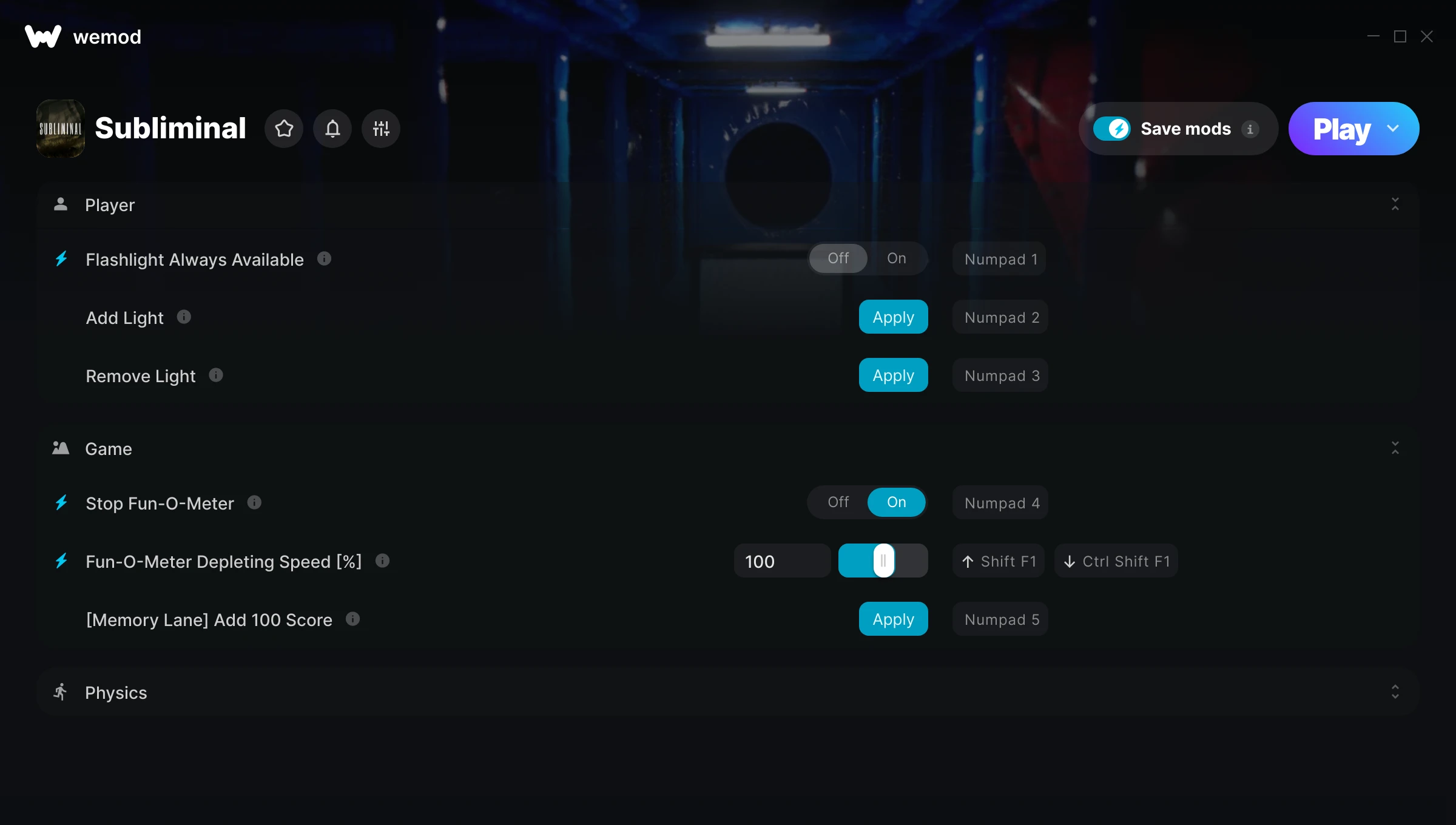 Subliminal Trainer screenshot