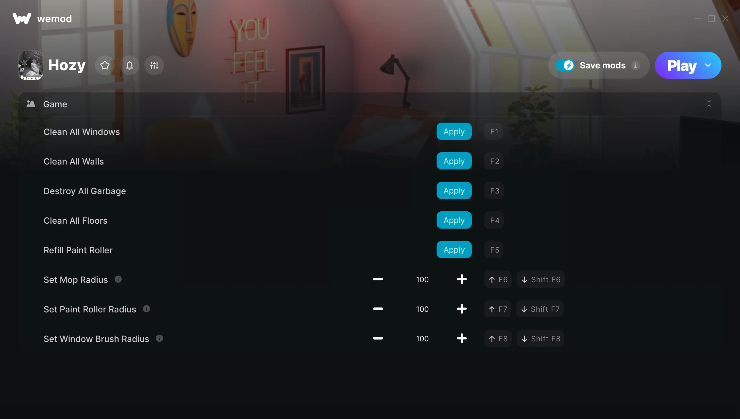 Hozy Trainer screenshot