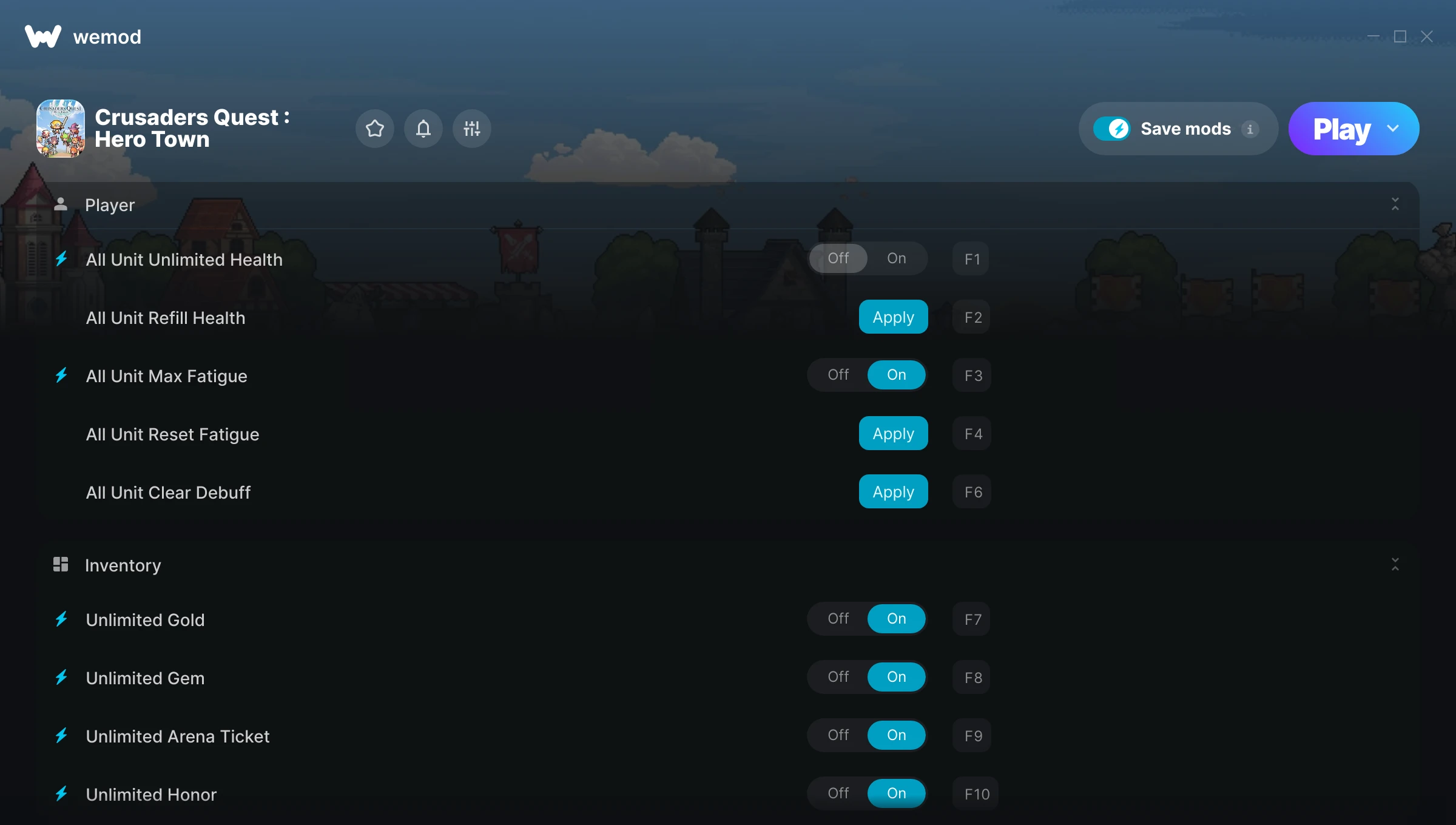 Crusaders Quest : Hero Town Trainer screenshot