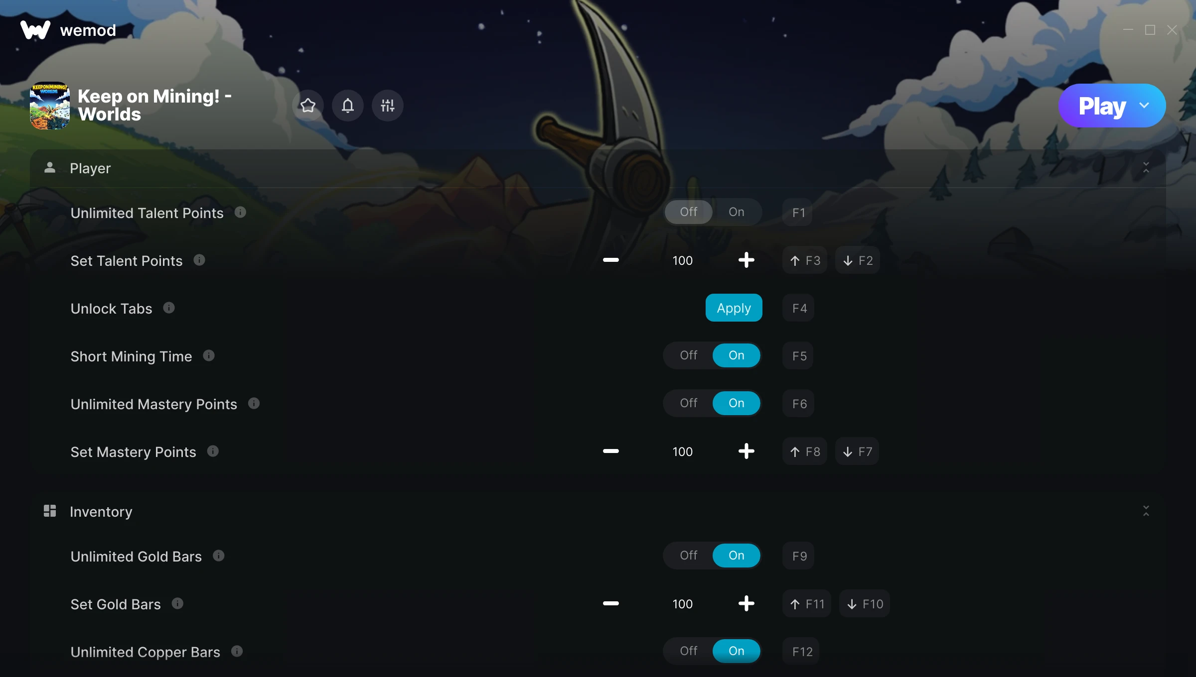 Keep on Mining! - Worlds Trainer screenshot