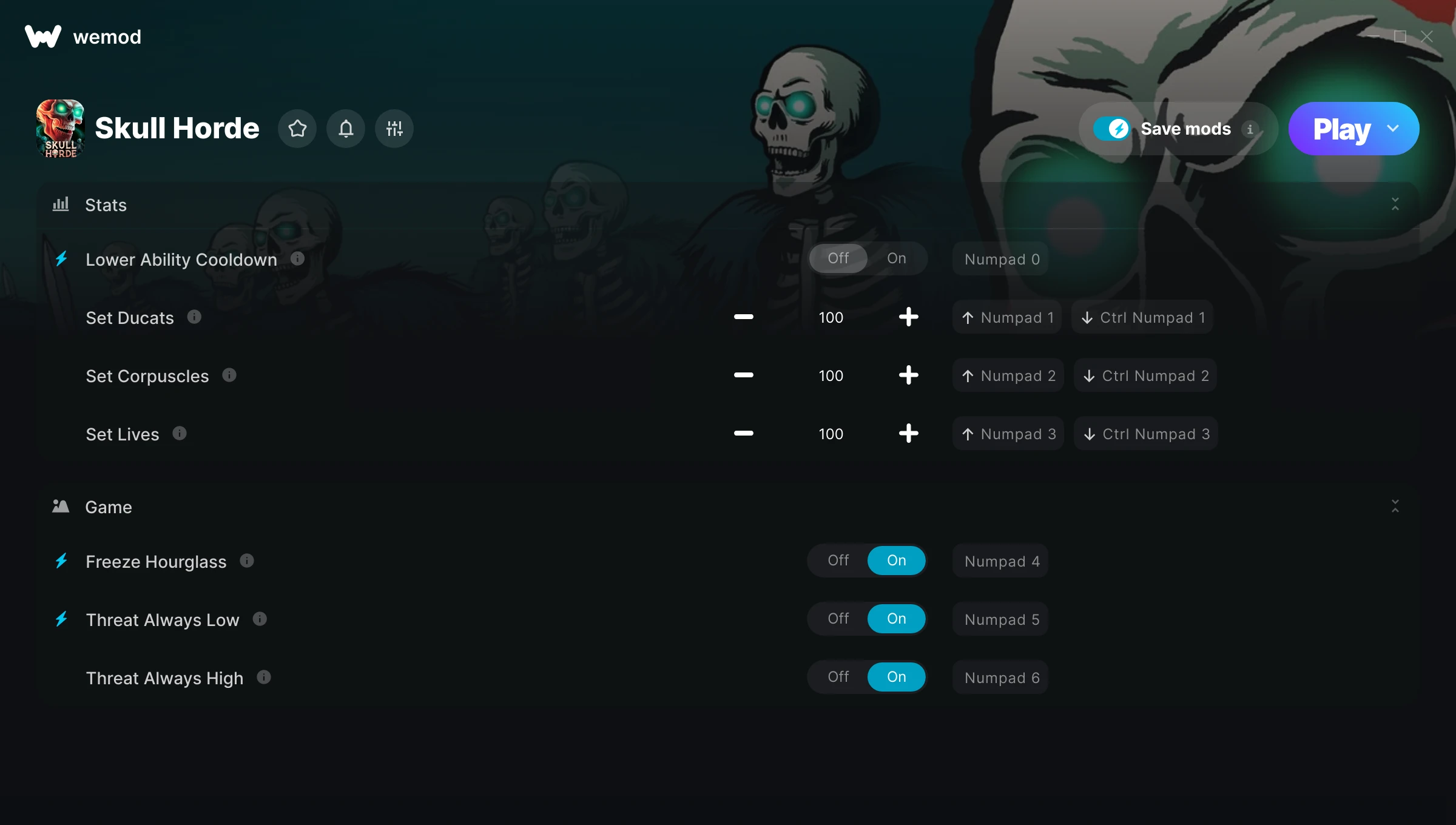 Skull Horde Trainer screenshot