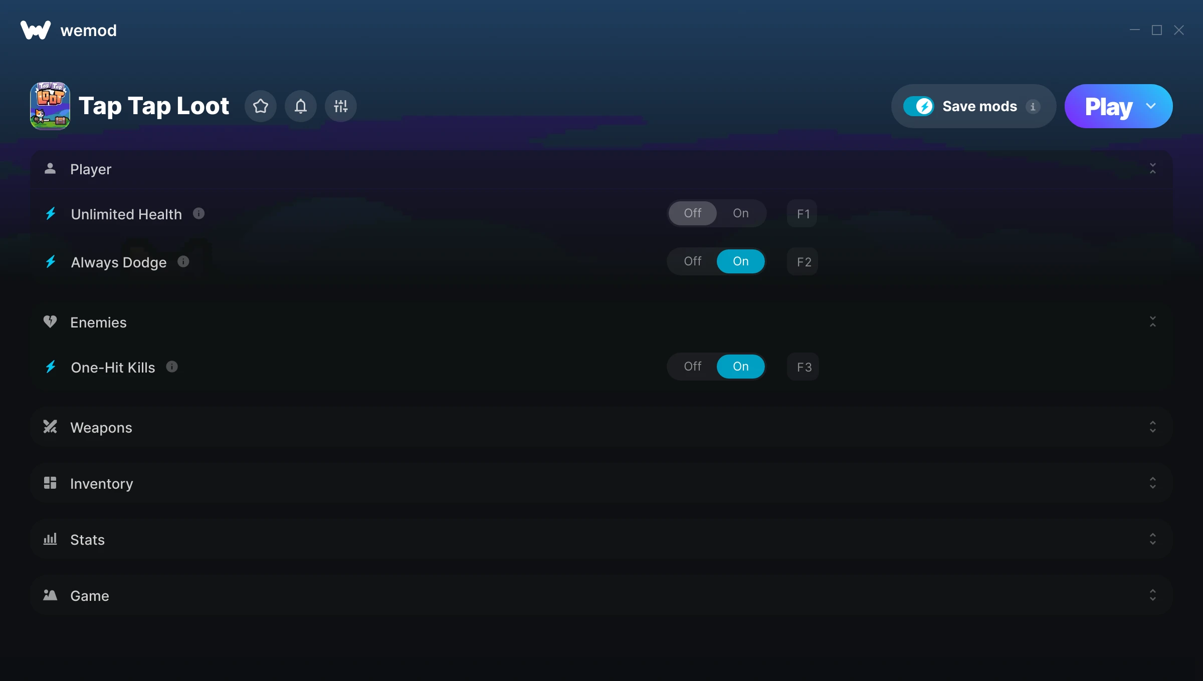 Tap Tap Loot Trainer screenshot