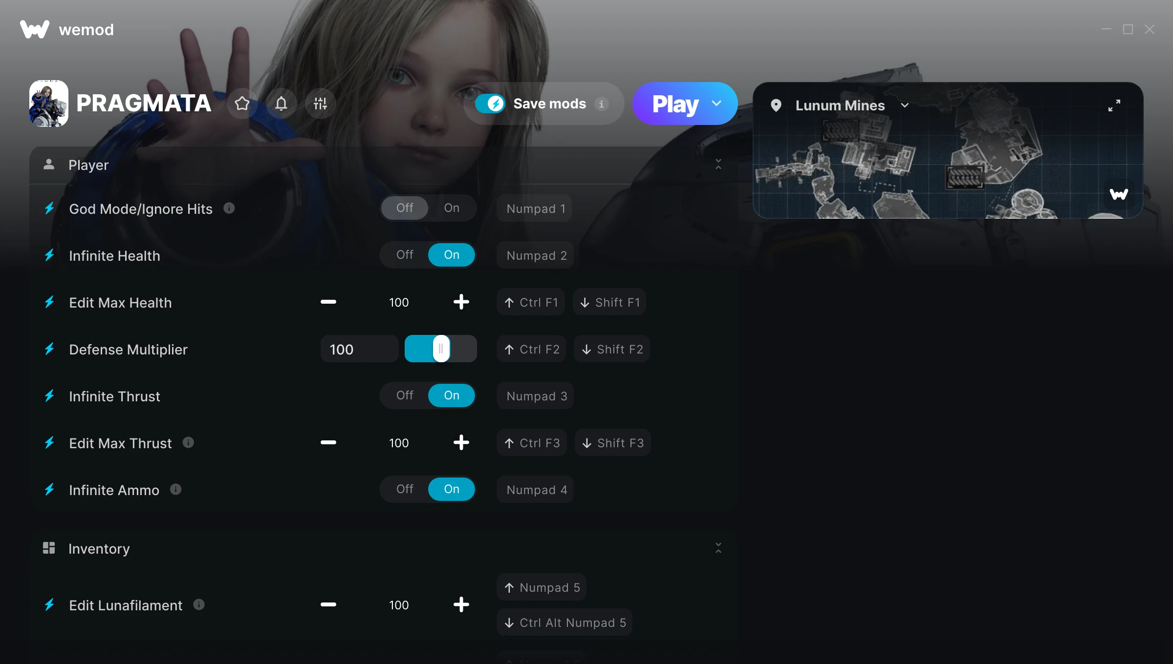 PRAGMATA Trainer screenshot