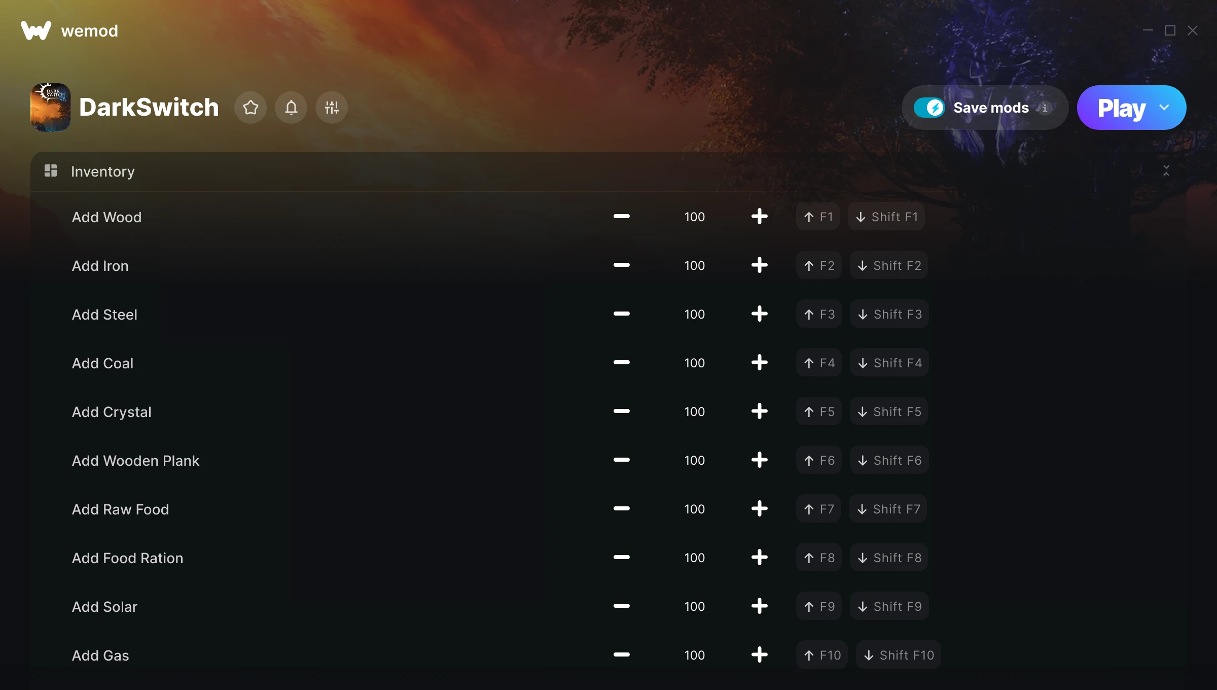 DarkSwitch Trainer screenshot