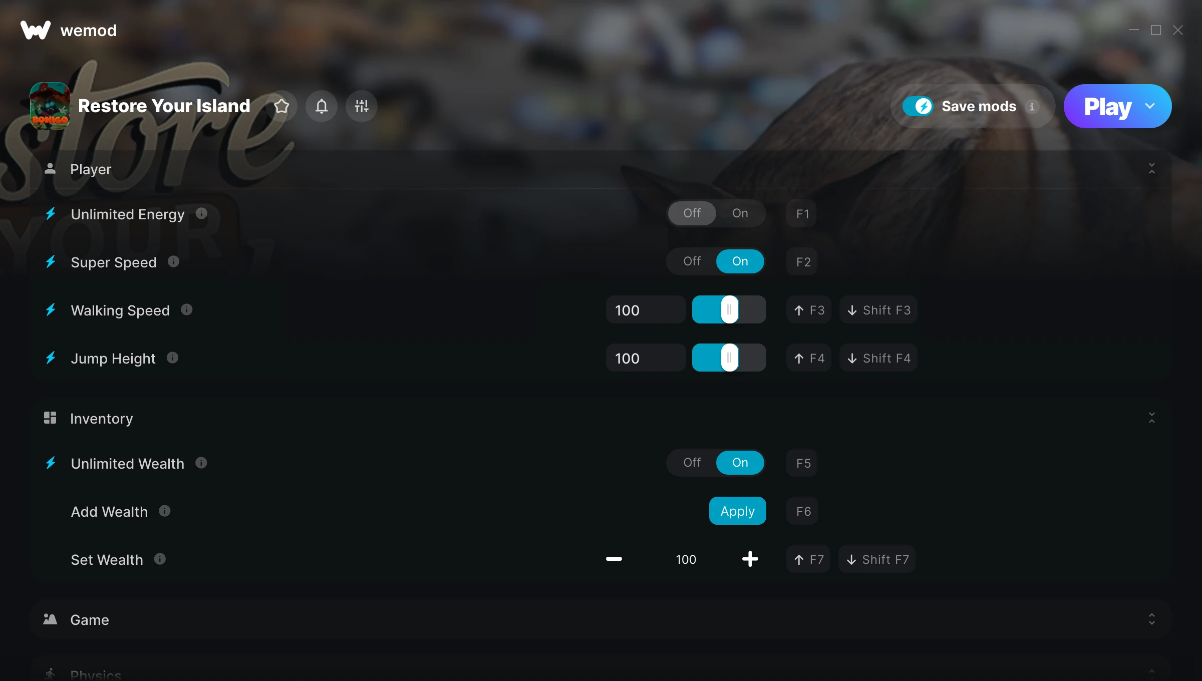 Restore Your Island Trainer screenshot