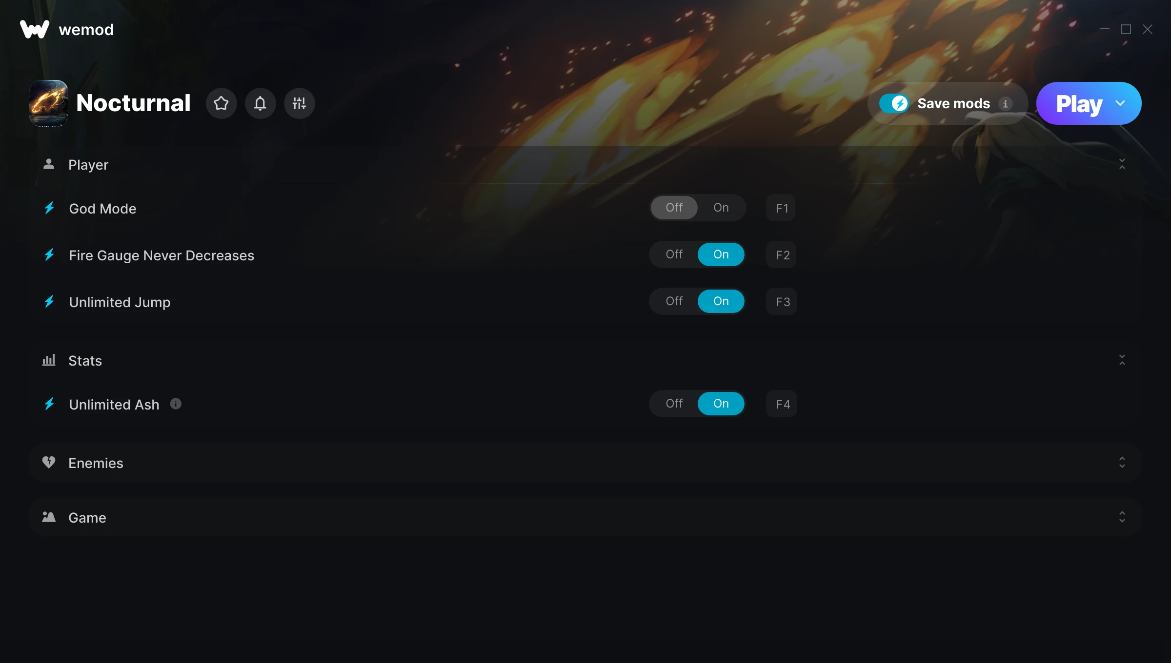 Nocturnal Trainer screenshot