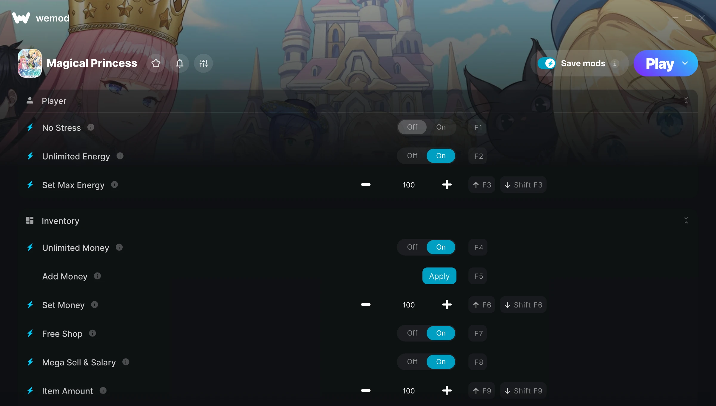 Magical Princess Trainer screenshot