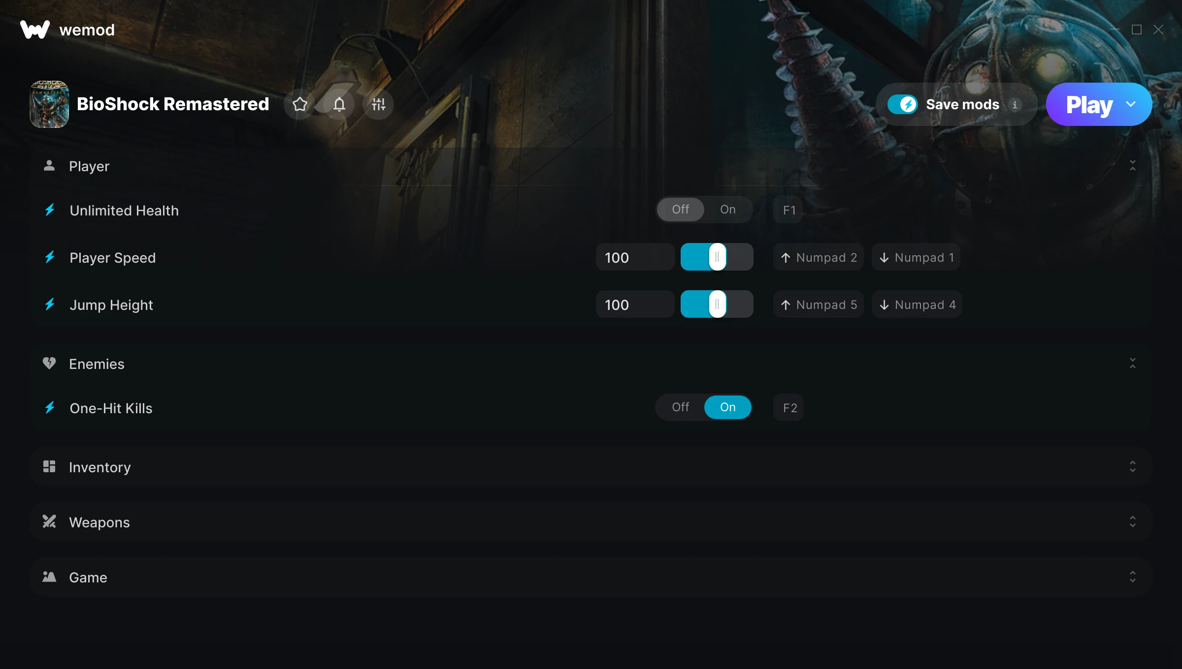 BioShock Remastered Trainer screenshot