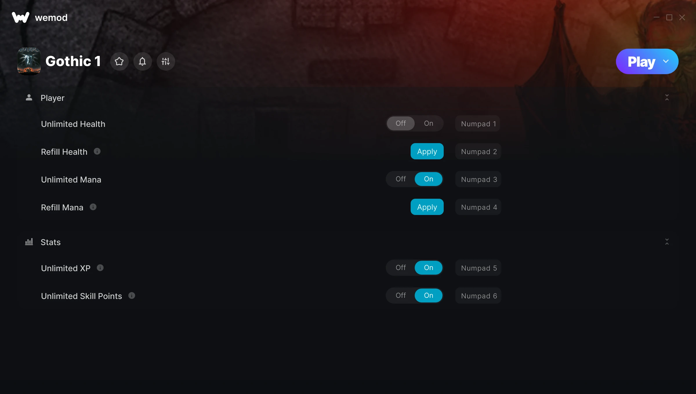 Gothic 1 Trainer screenshot