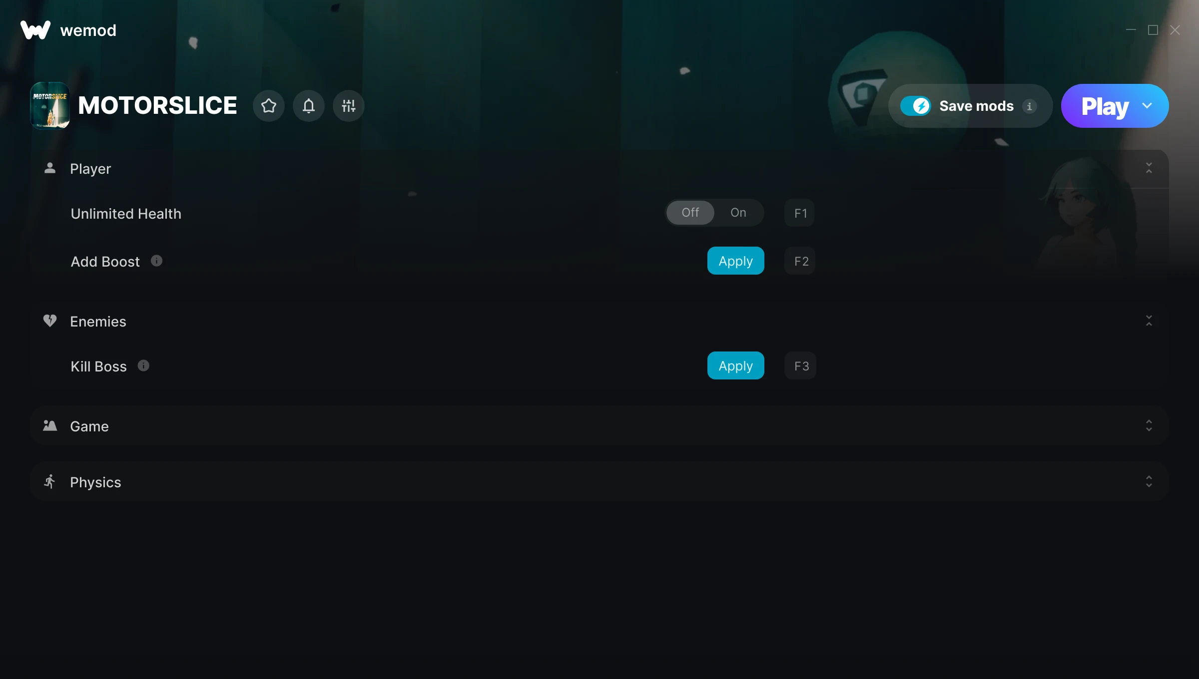 MOTORSLICE Trainer screenshot