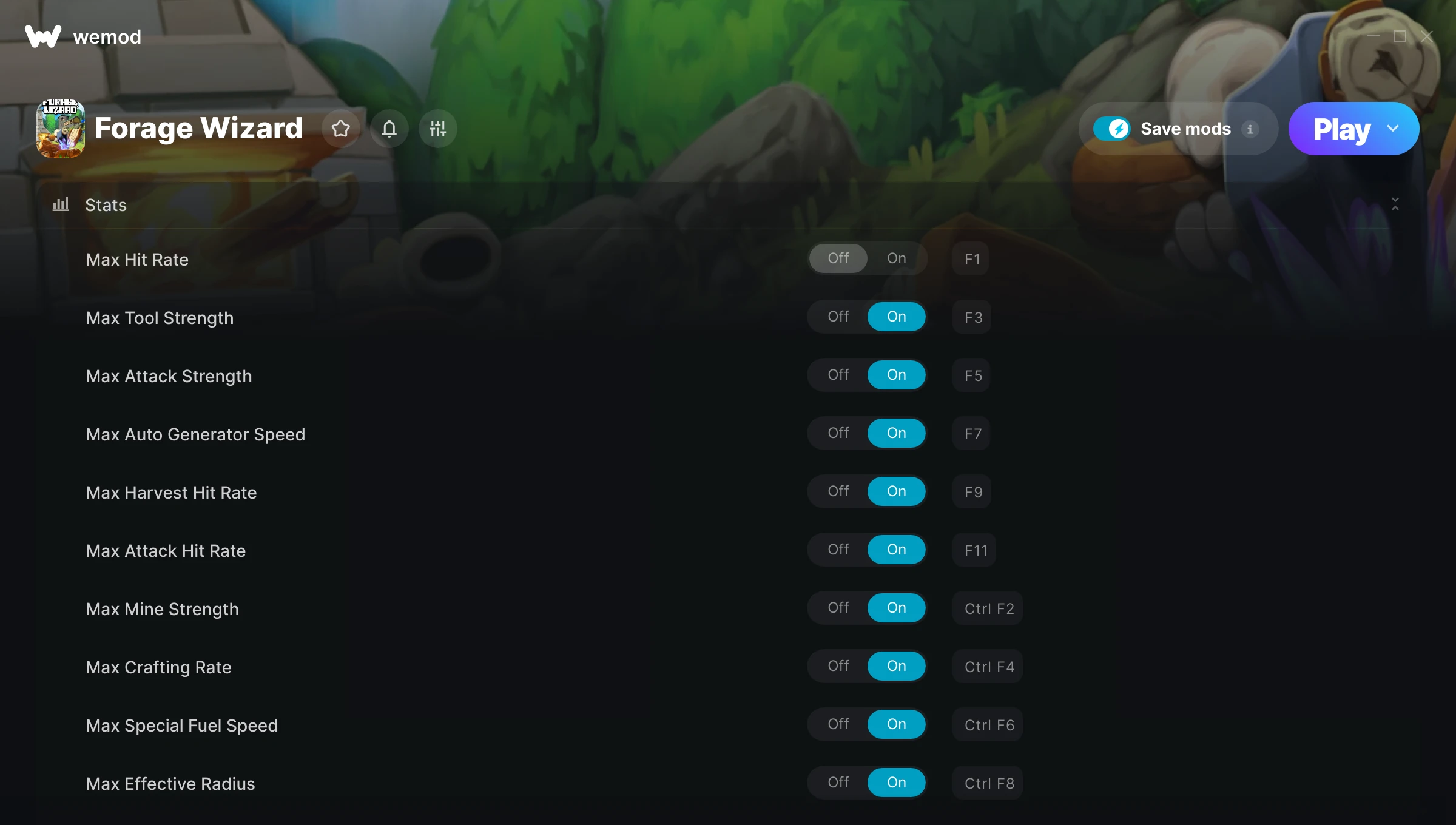Forage Wizard Trainer screenshot