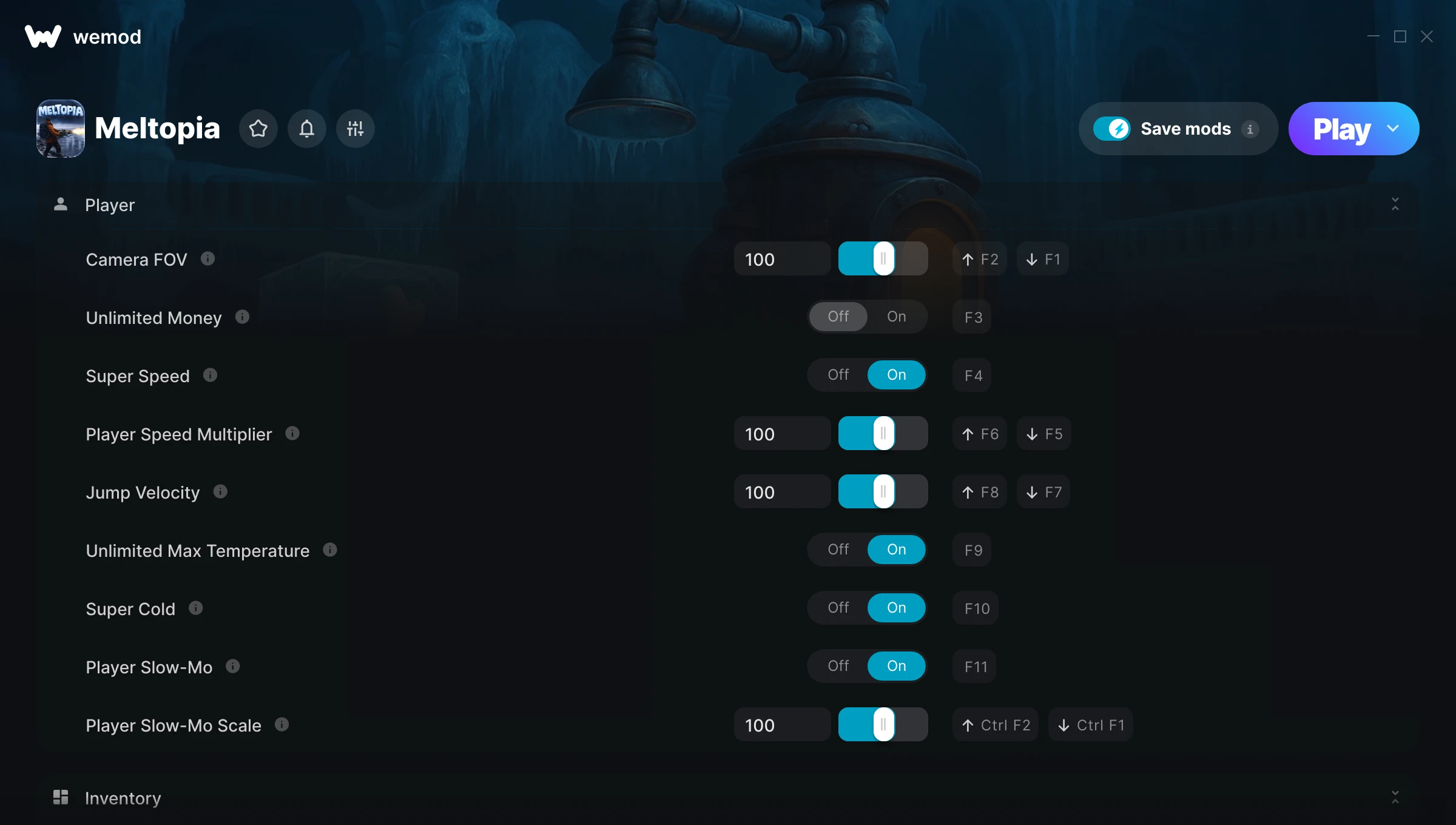 Meltopia Trainer screenshot
