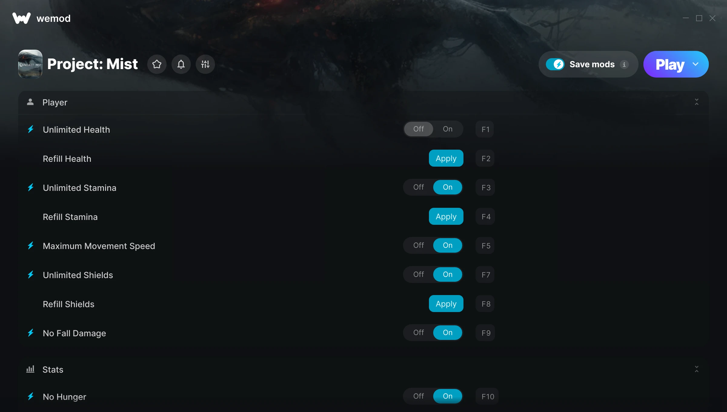 Project: Mist Trainer screenshot