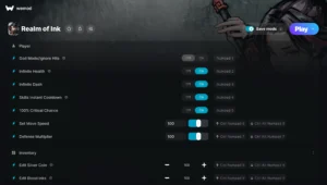 Realm of Ink Trainer screenshot