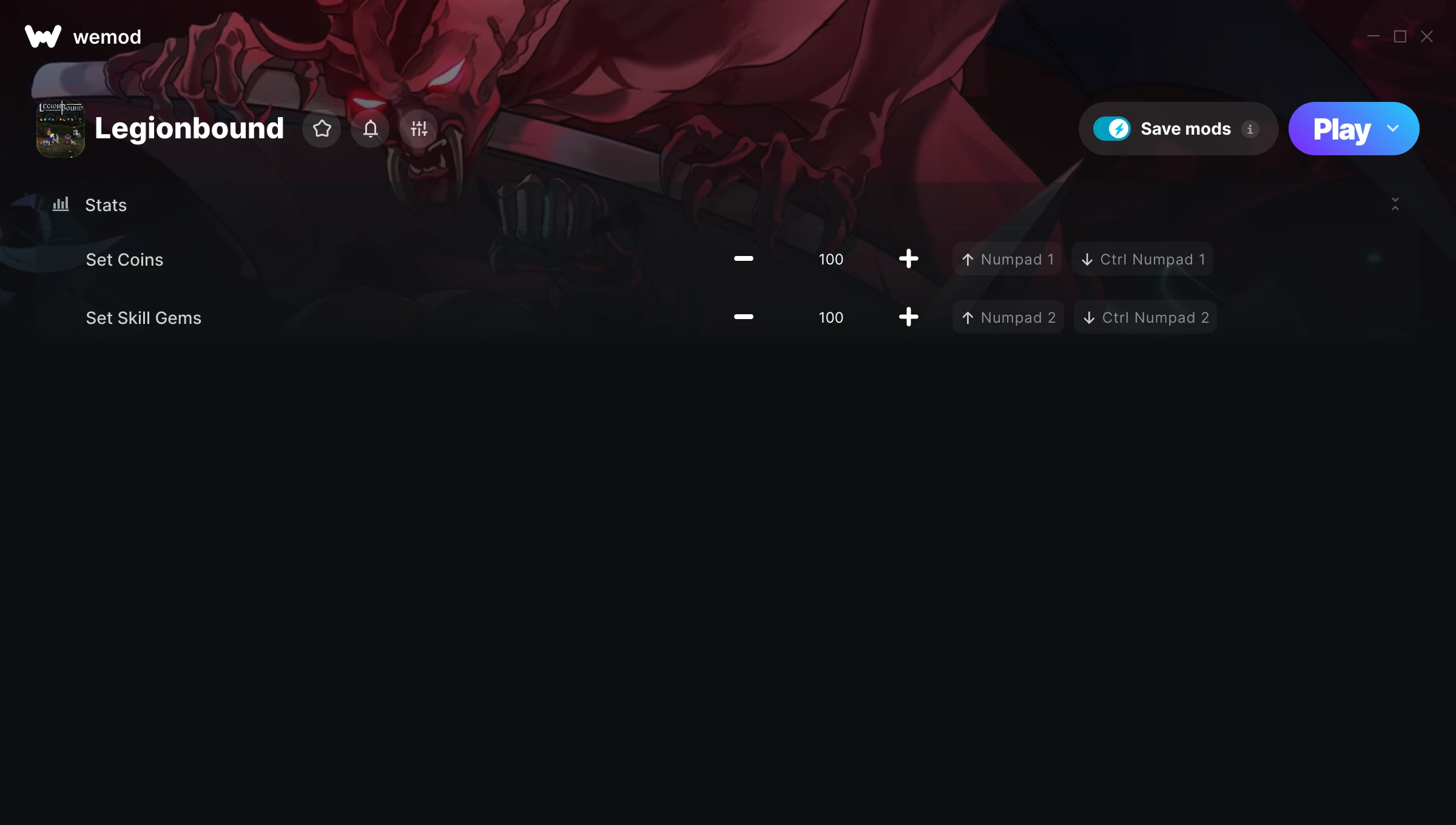 Legionbound Trainer screenshot