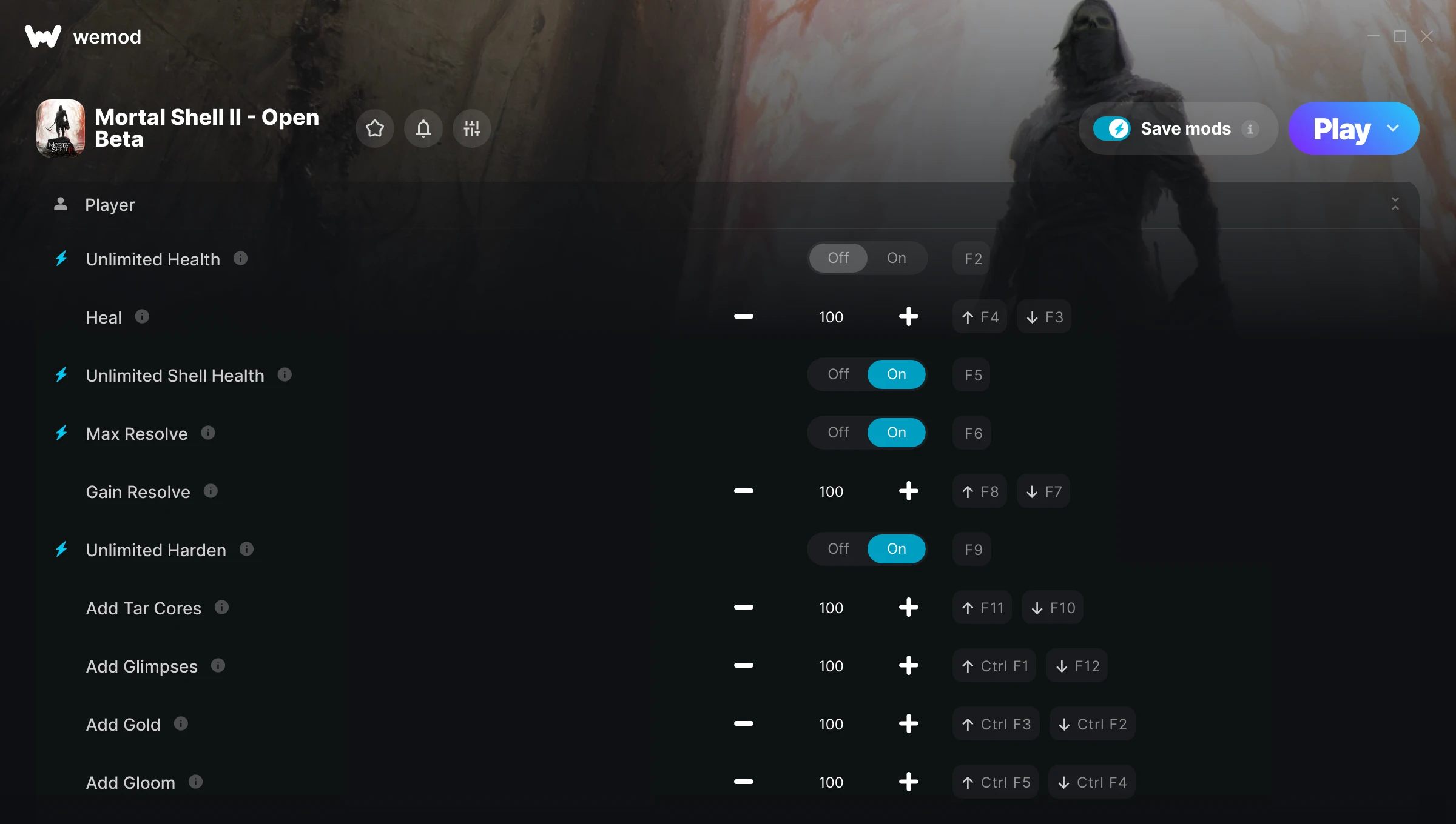 Mortal Shell II - Open Beta Trainer screenshot