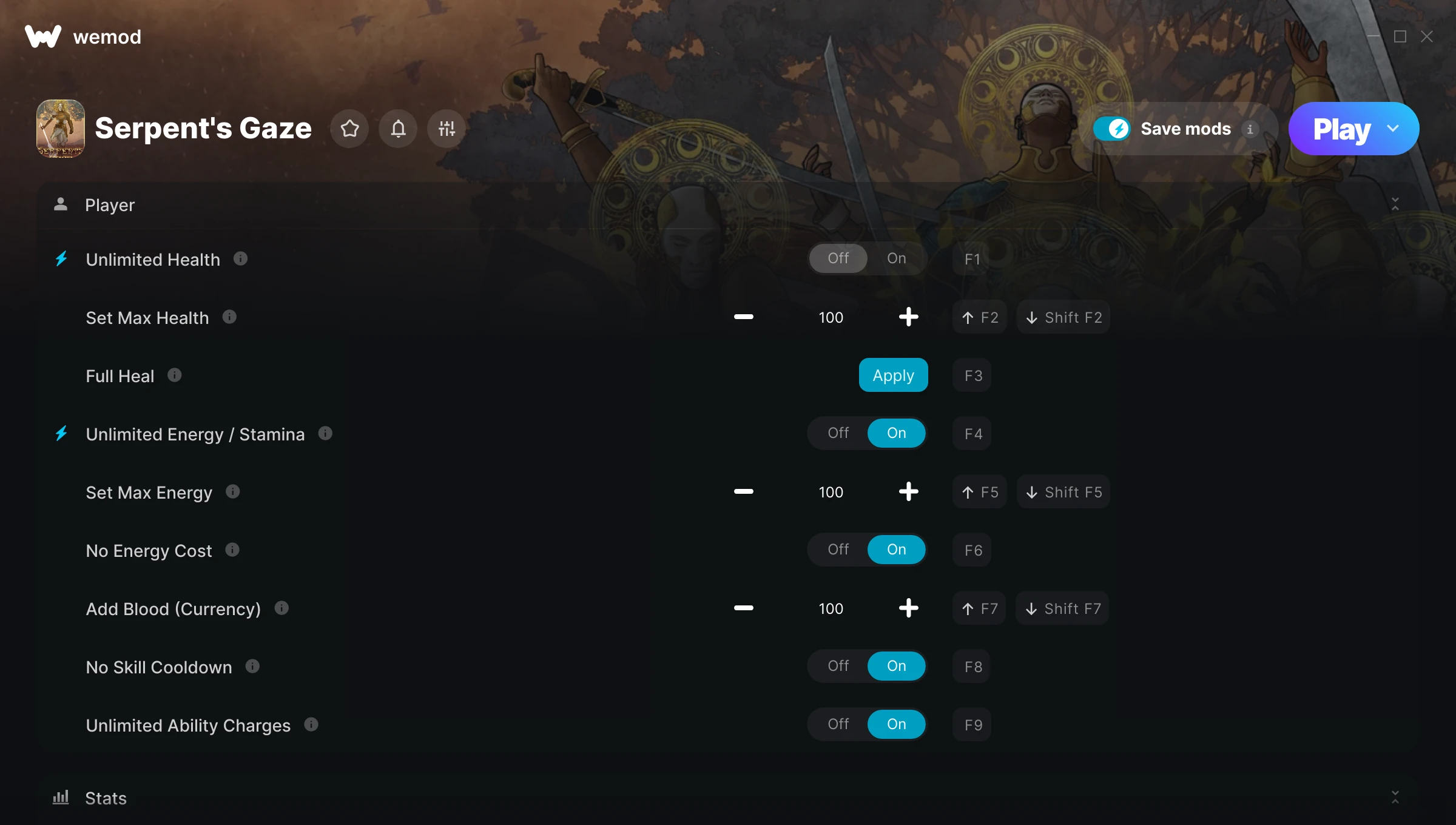 Serpent's Gaze Trainer screenshot