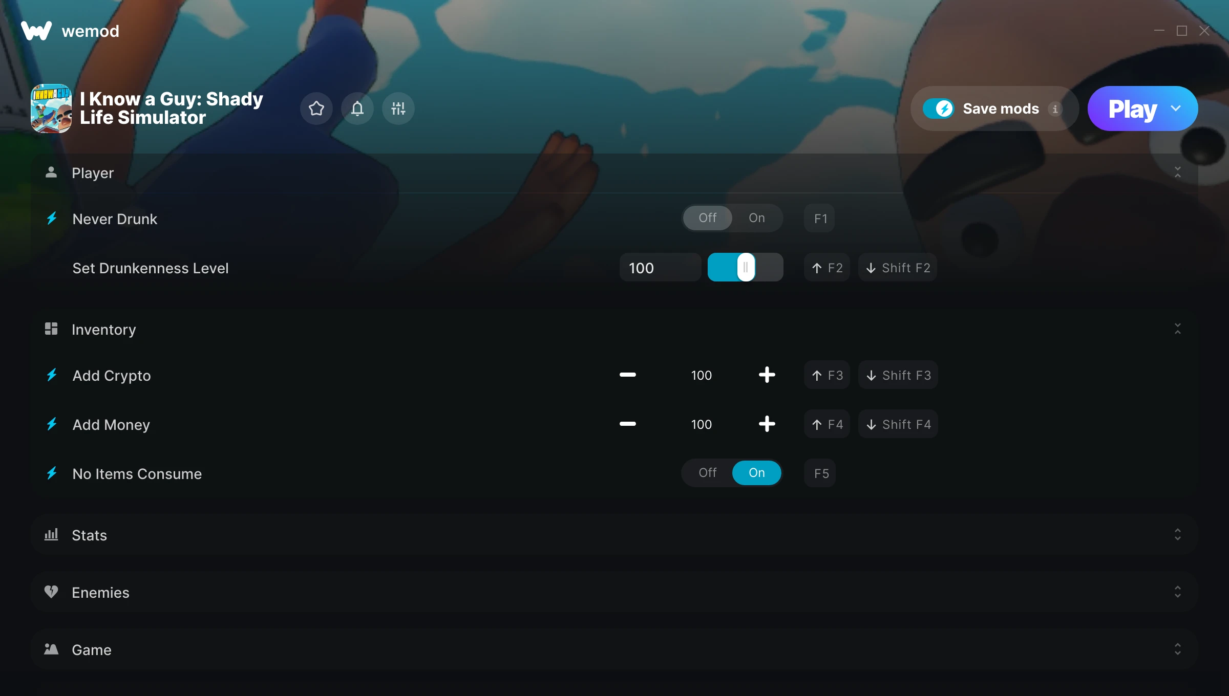 I Know a Guy: Shady Life Simulator Trainer screenshot