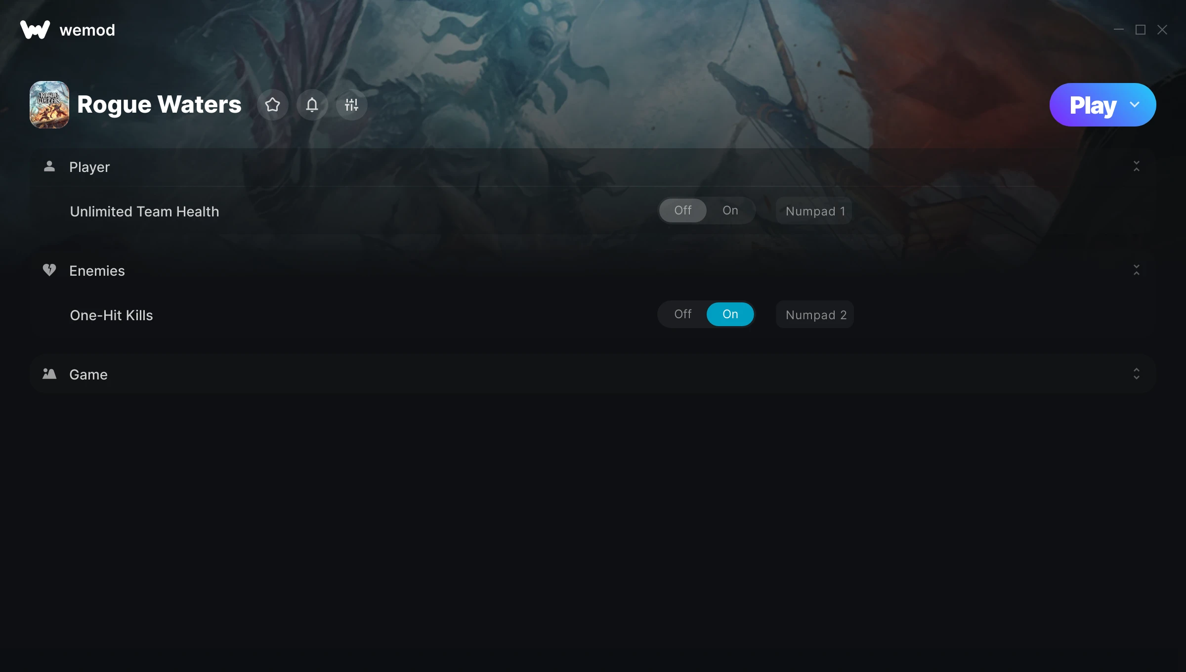 Rogue Waters Trainer screenshot