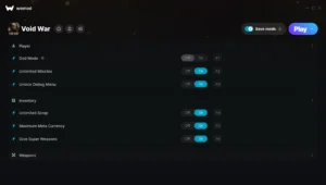 Void War Trainer screenshot