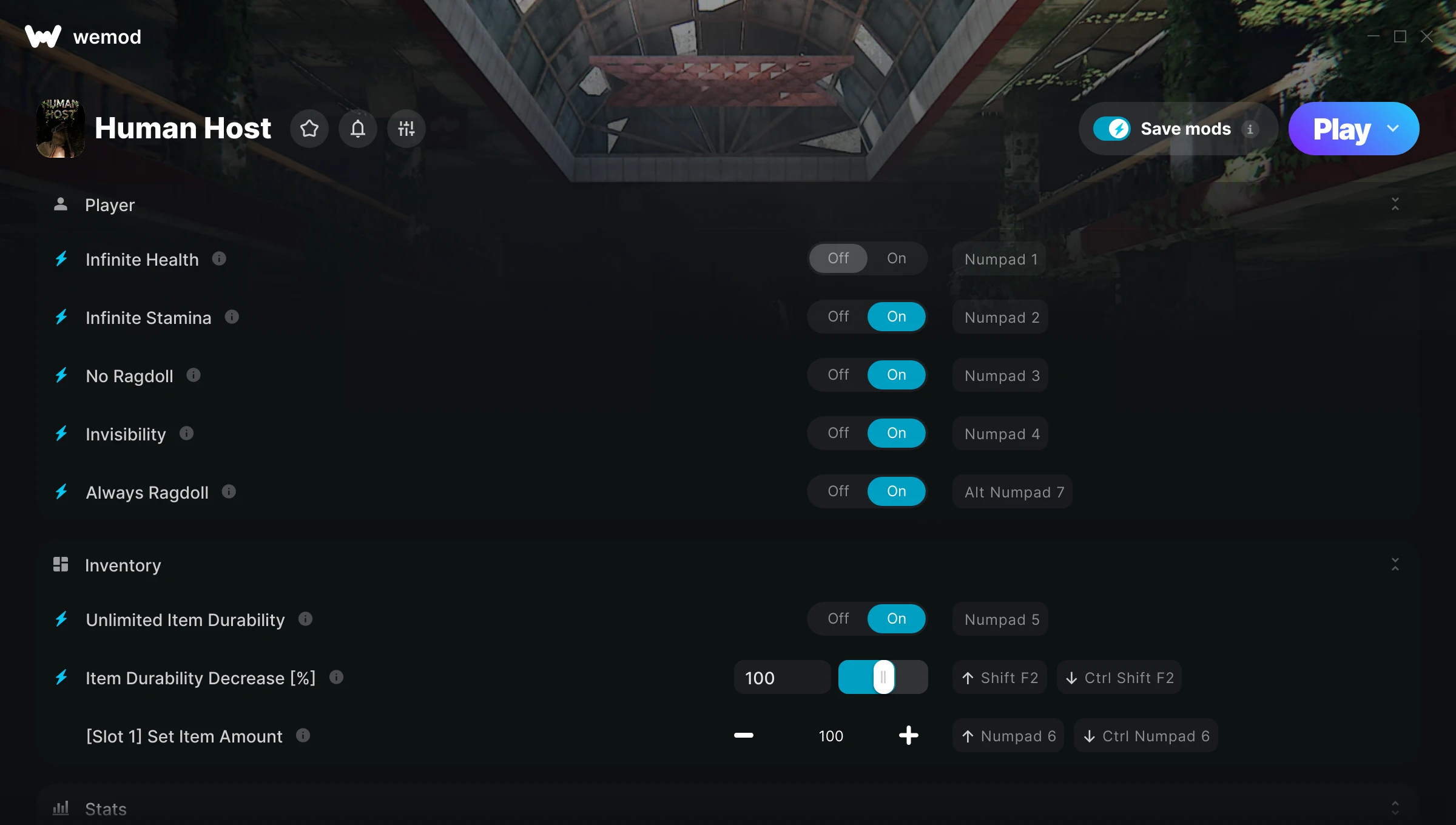 Human Host Trainer screenshot