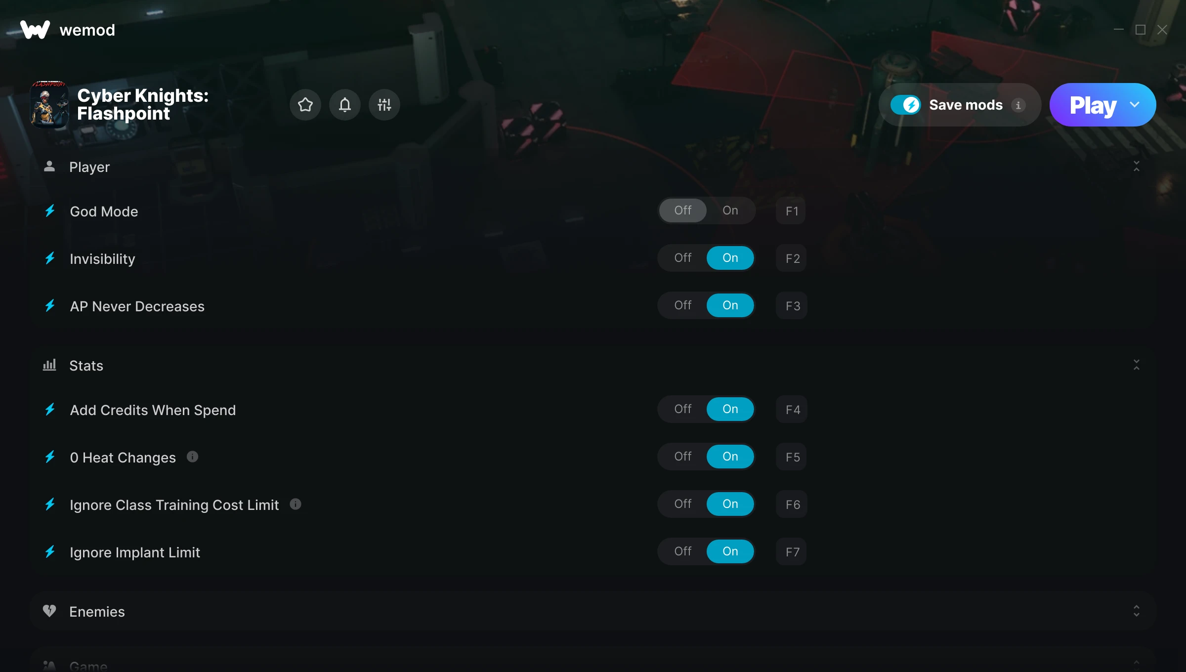 Cyber Knights: Flashpoint Trainer screenshot