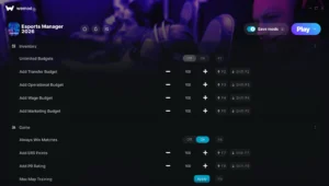 Esports Manager 2026 Trainer screenshot
