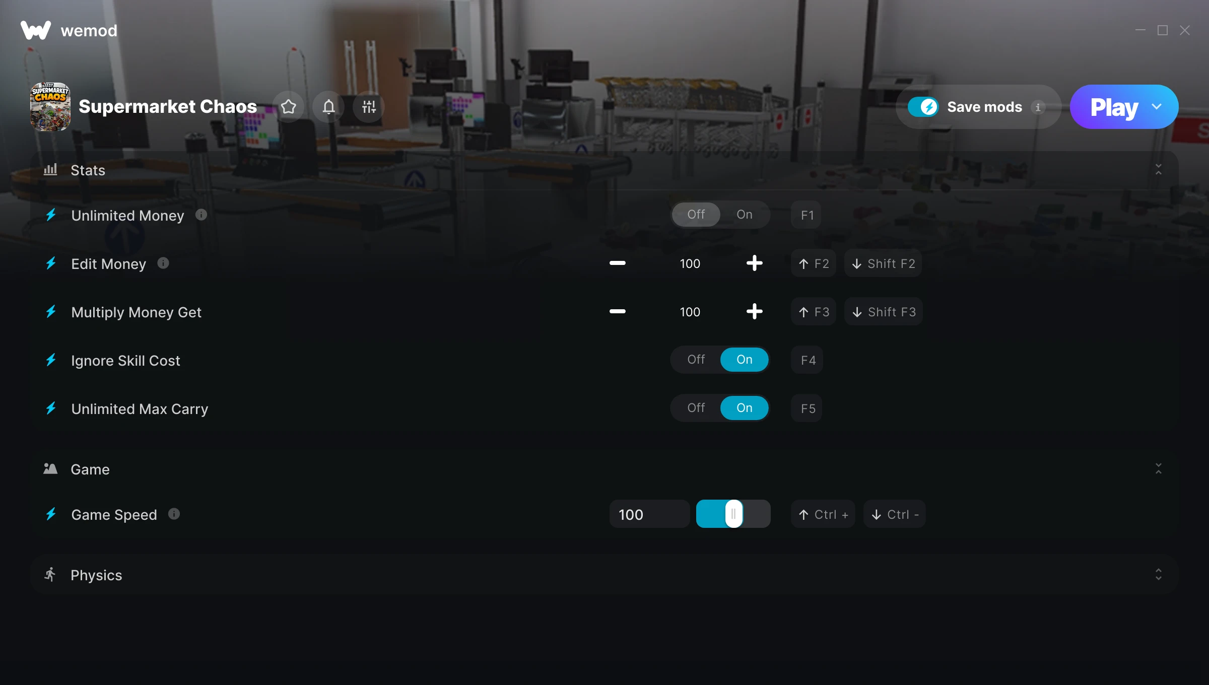 Supermarket Chaos Trainer screenshot
