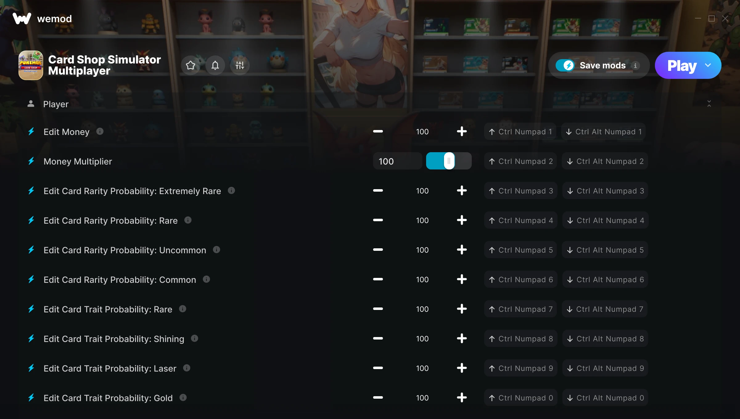 Card Shop Simulator Multiplayer Trainer screenshot