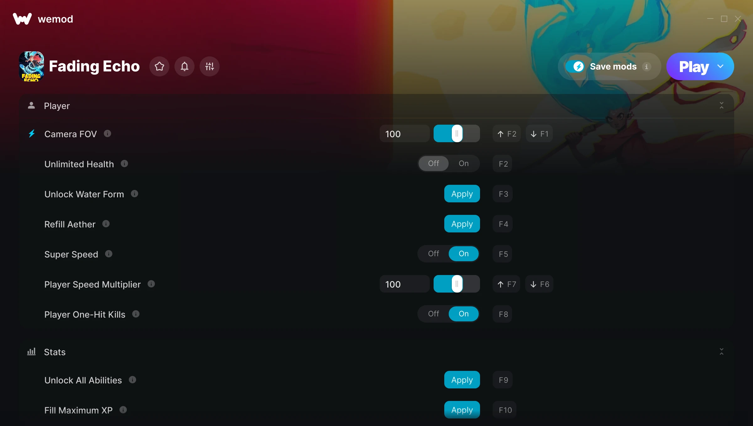 Fading Echo Trainer screenshot