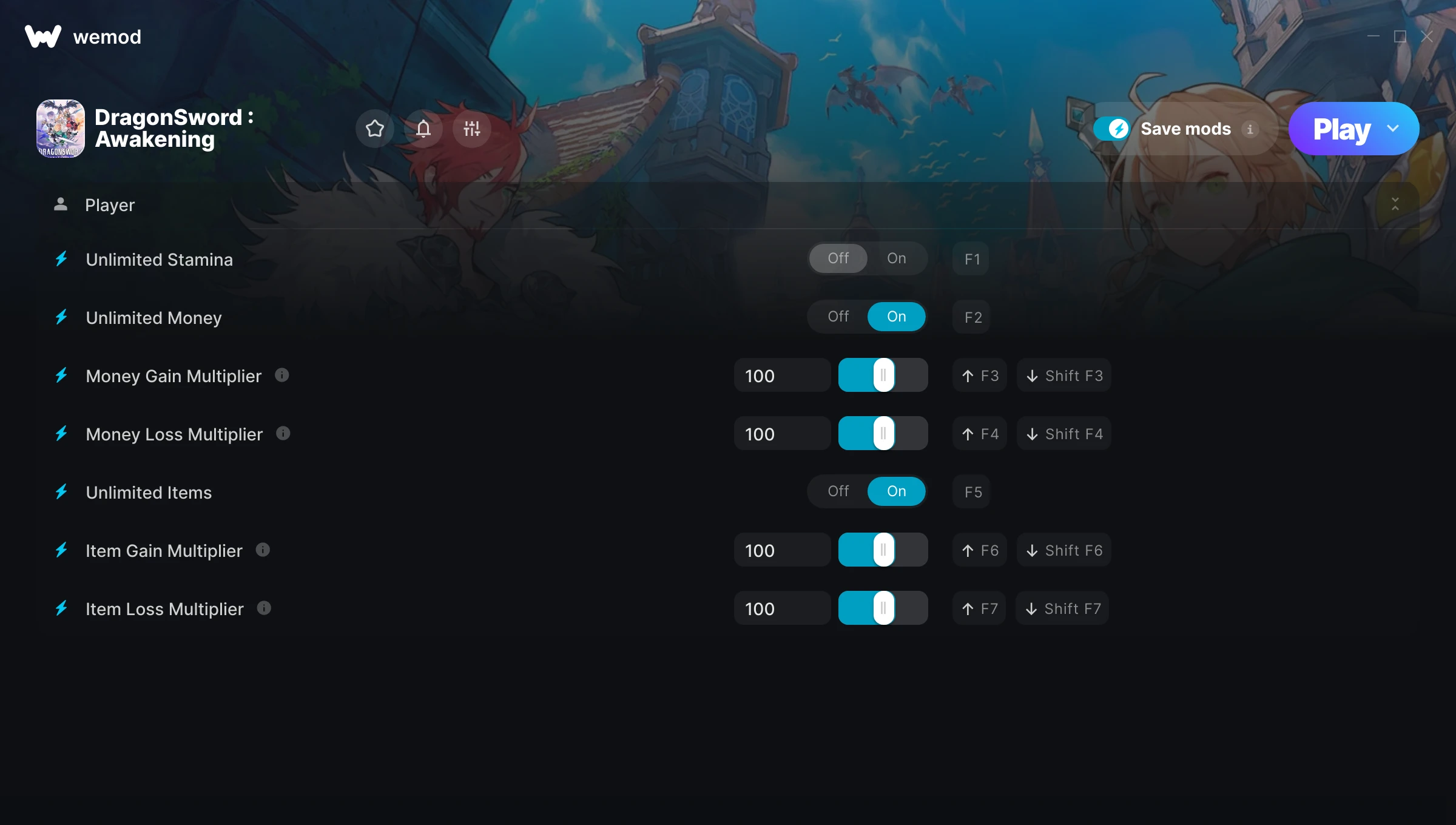 DragonSword : Awakening Trainer screenshot