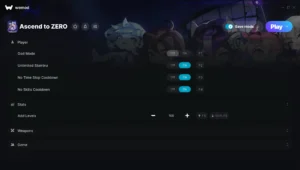 Ascend to ZERO Trainer screenshot