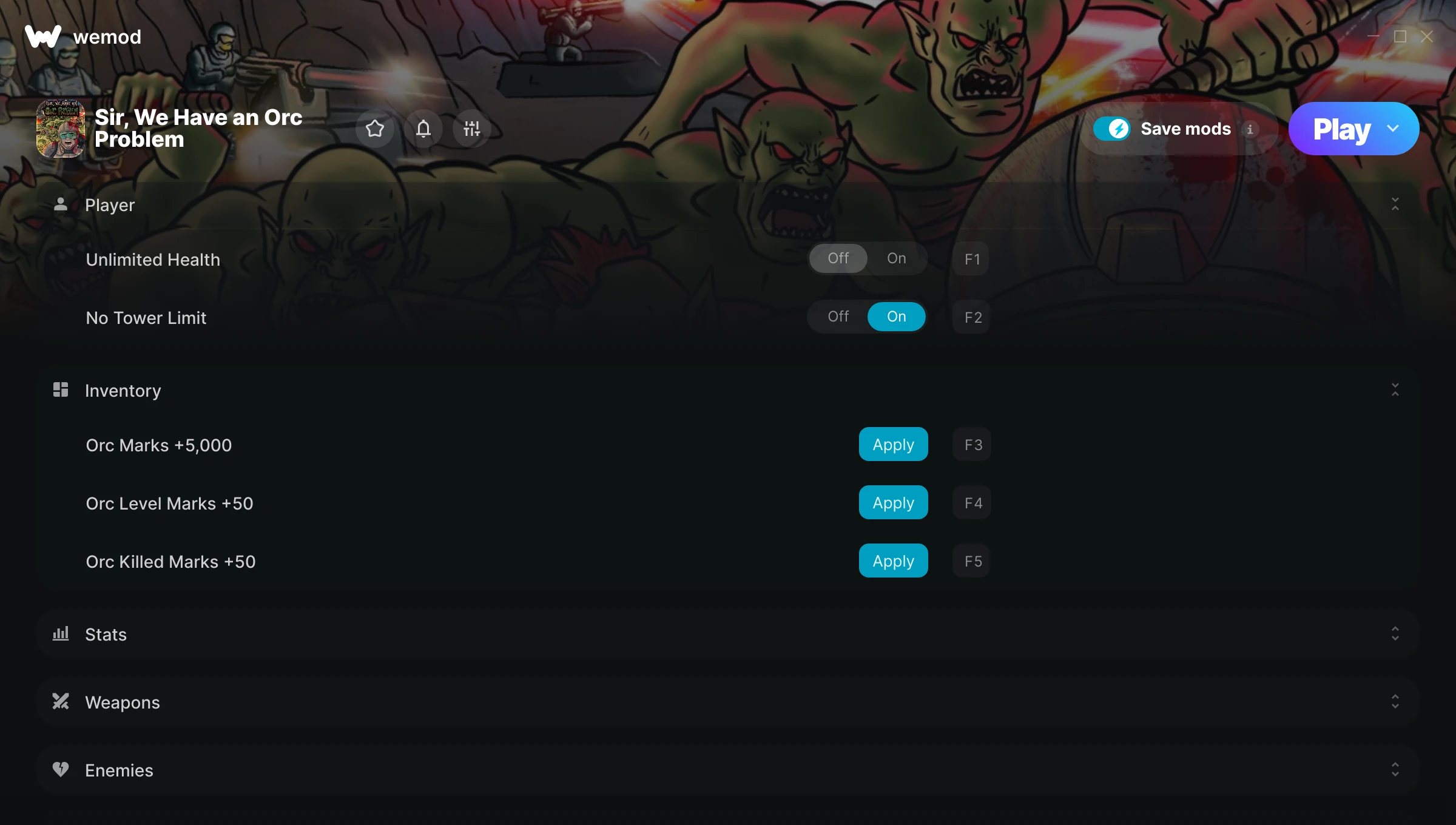 Sir, We Have an Orc Problem Trainer screenshot