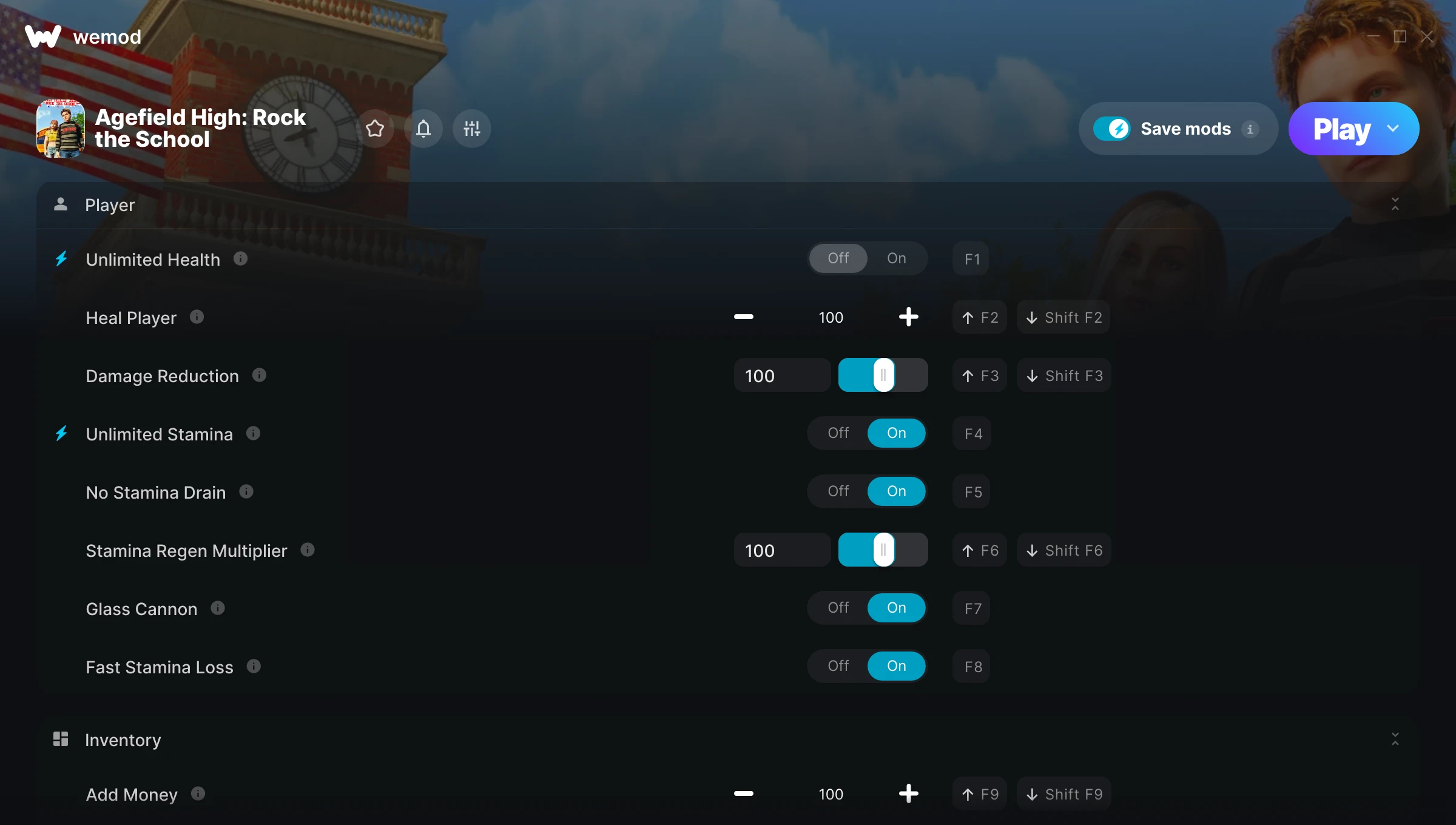 Agefield High: Rock the School Trainer screenshot