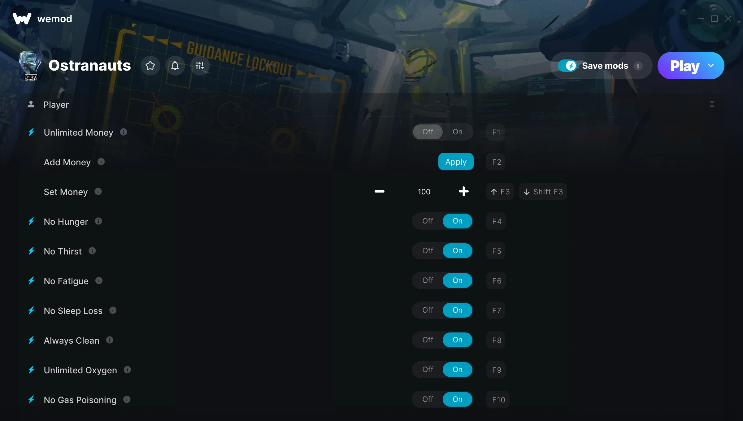 Ostranauts Trainer screenshot