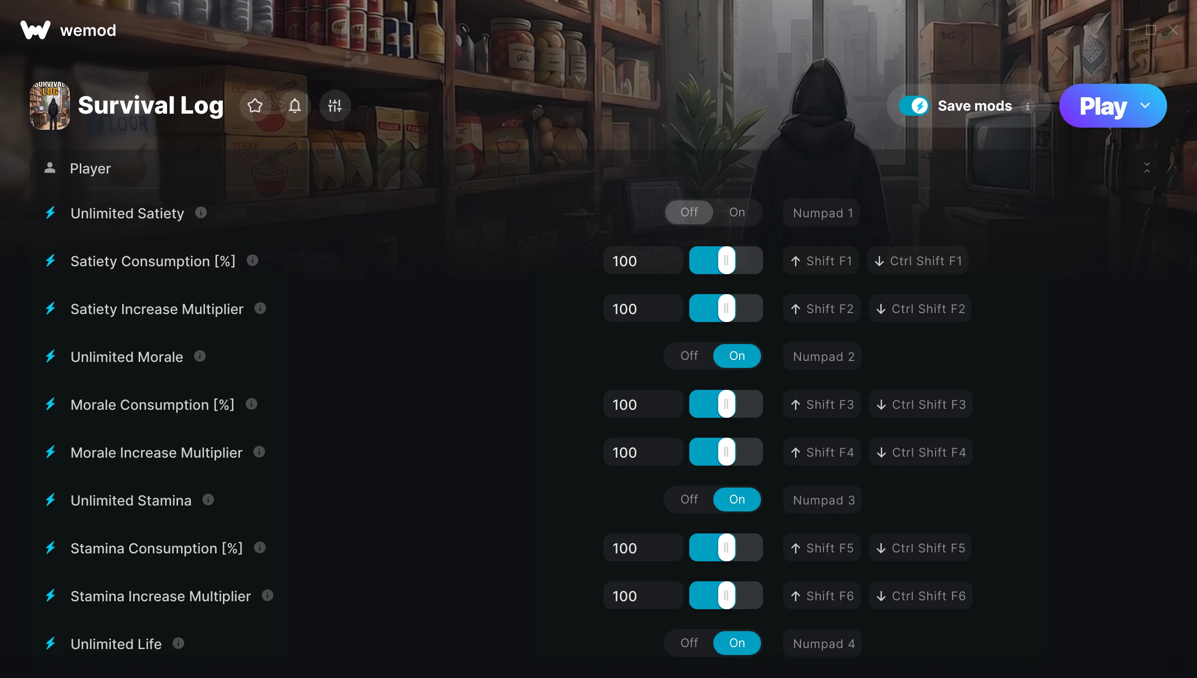 Survival Log Trainer screenshot