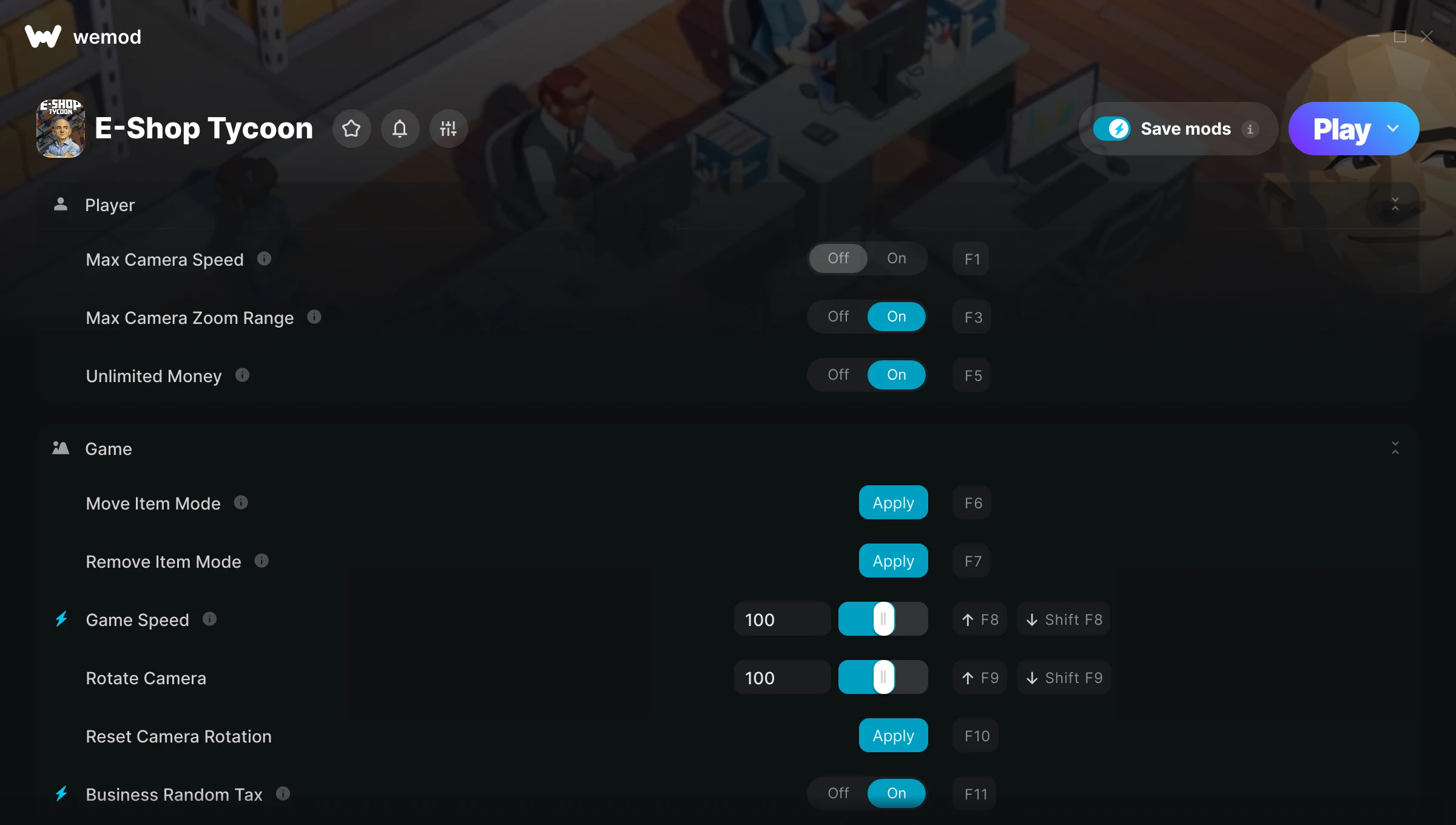 E-Shop Tycoon Trainer screenshot