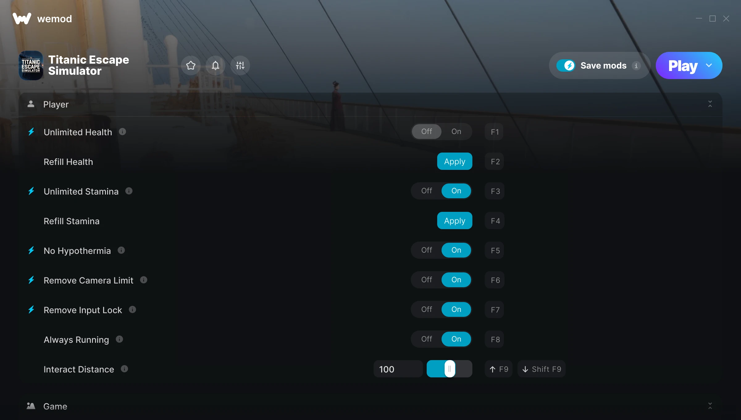 Titanic Escape Simulator Trainer screenshot