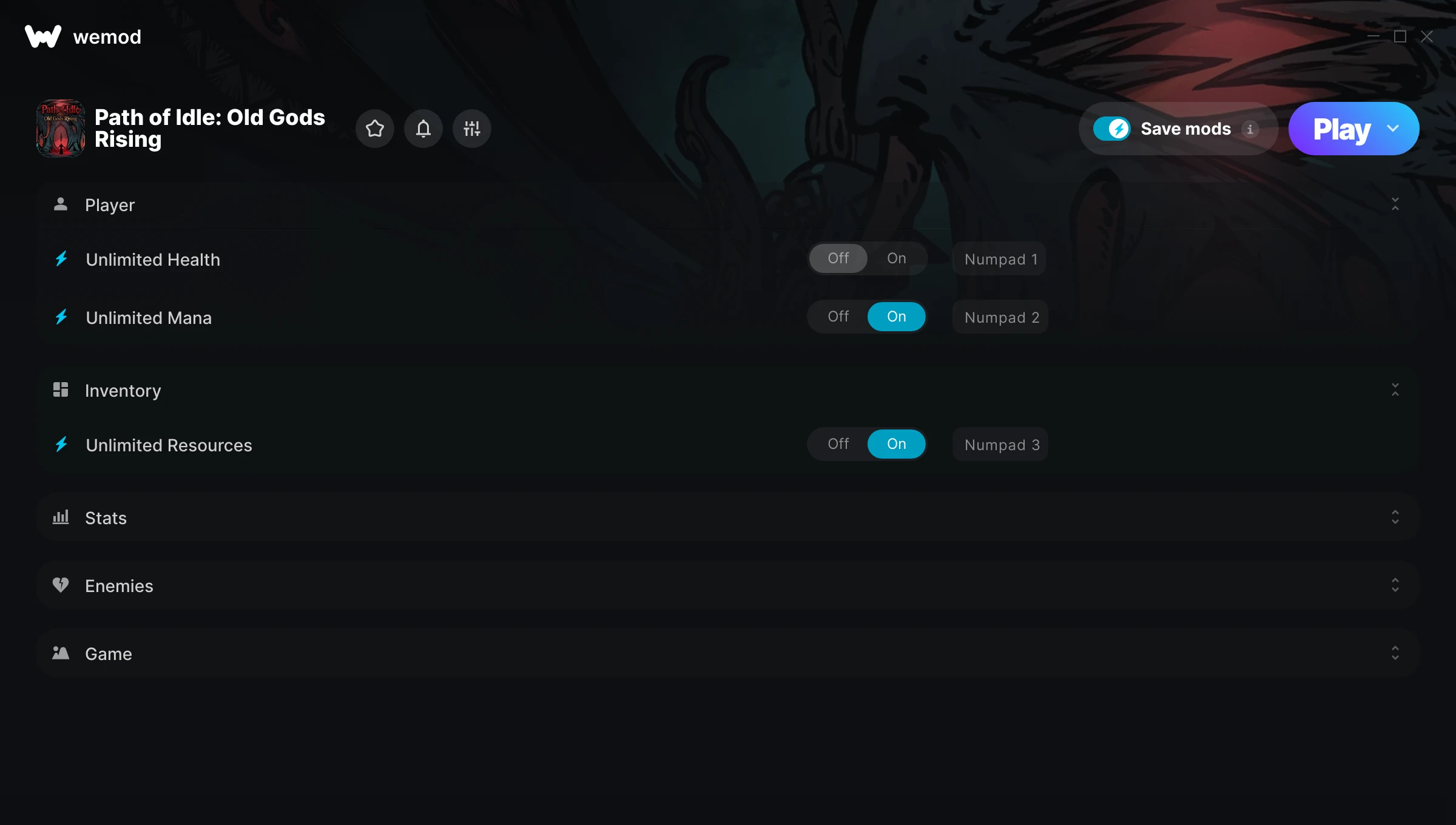 Path of Idle: Old Gods Rising Trainer screenshot