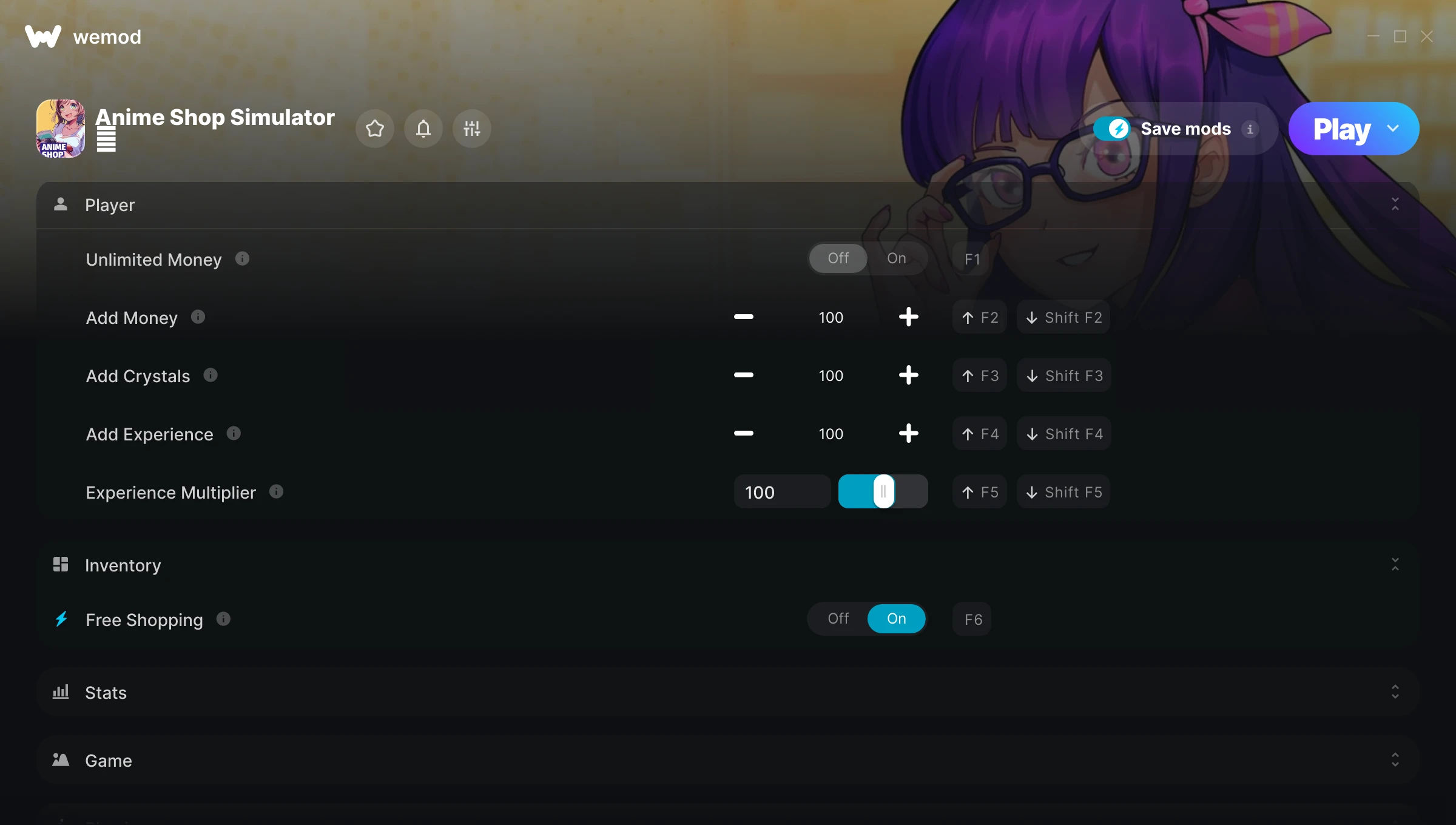 Anime Shop Simulator Trainer screenshot