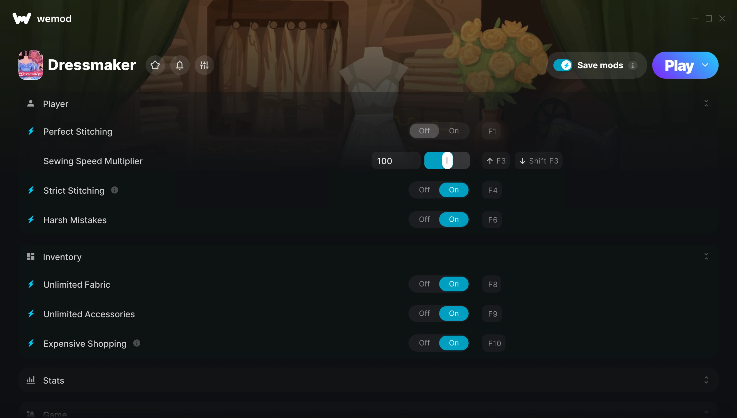Dressmaker Trainer screenshot
