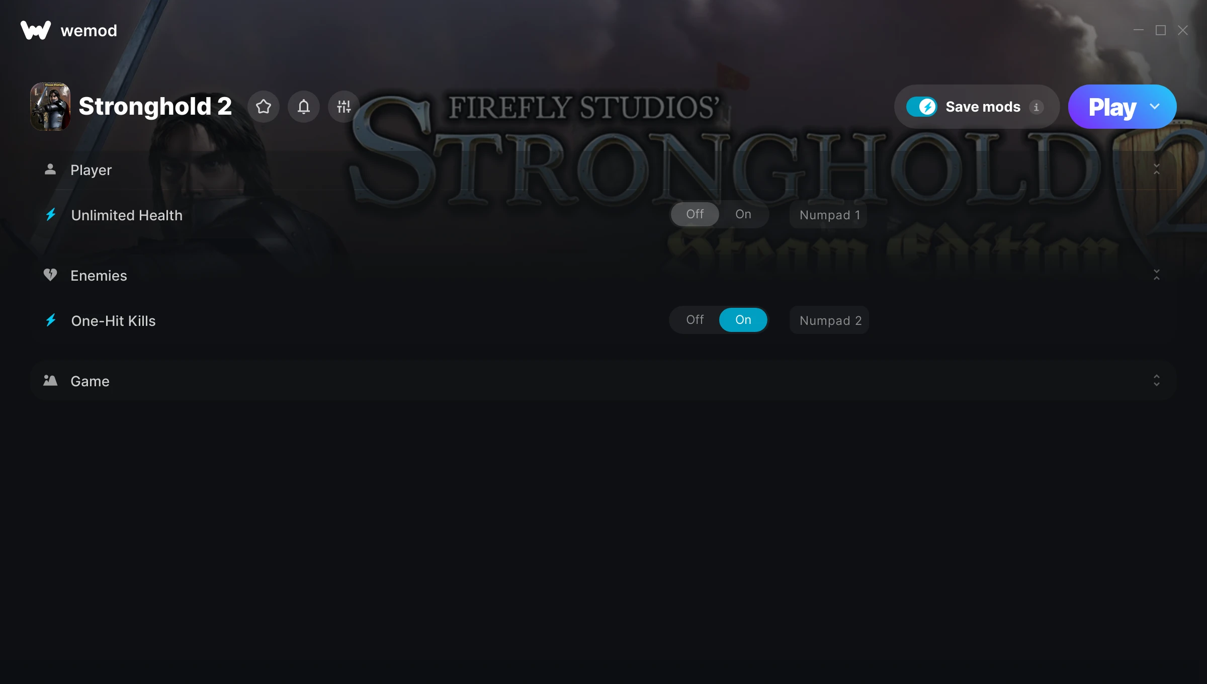 Stronghold 2 Trainer screenshot