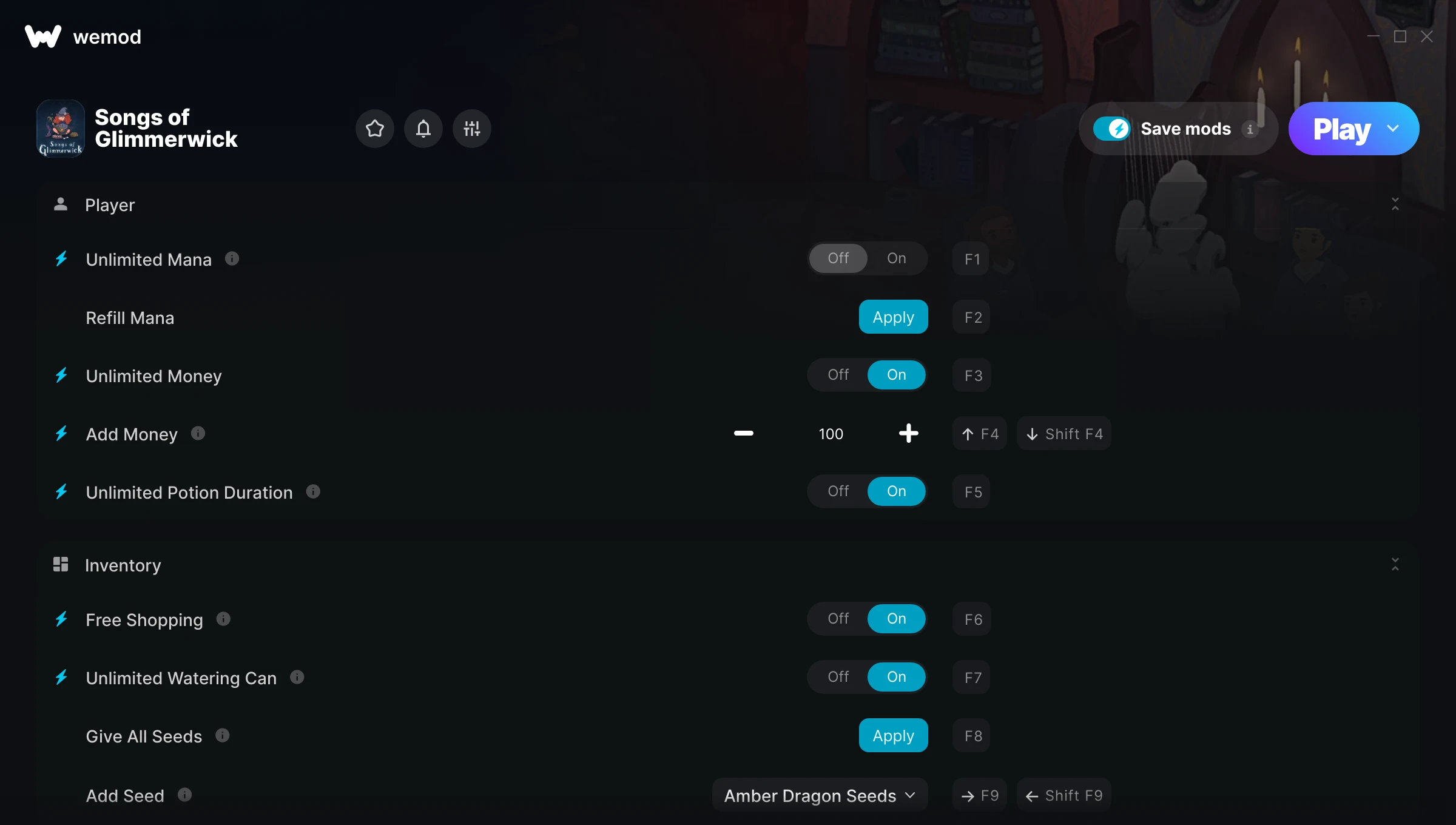 Songs of Glimmerwick Trainer screenshot