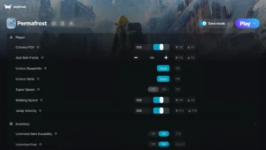 Permafrost Trainer screenshot
