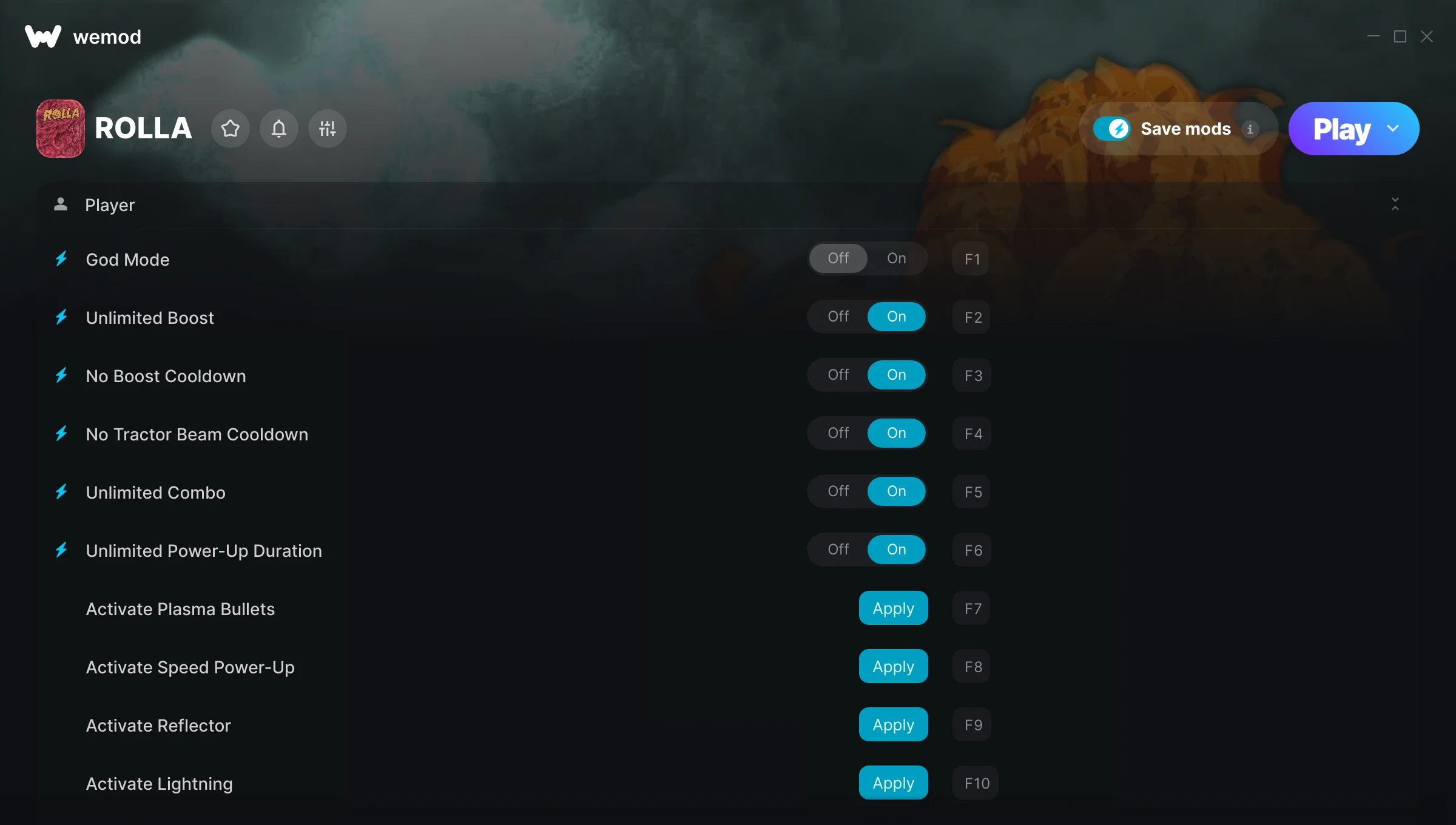 ROLLA Trainer screenshot