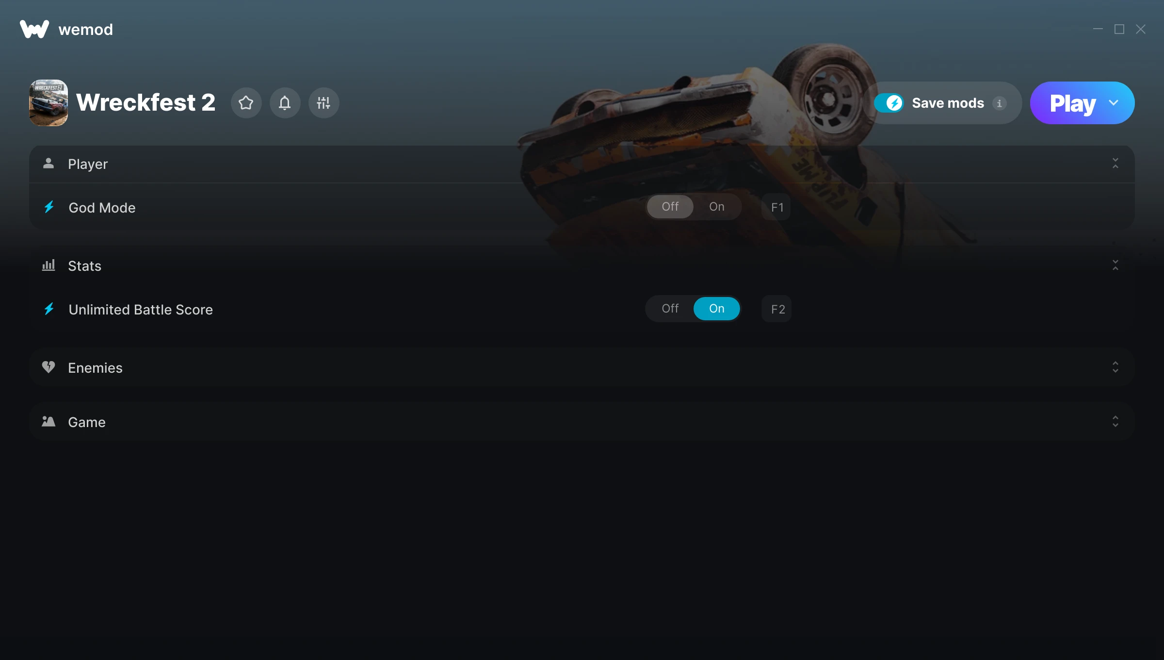 Wreckfest 2 Trainer screenshot